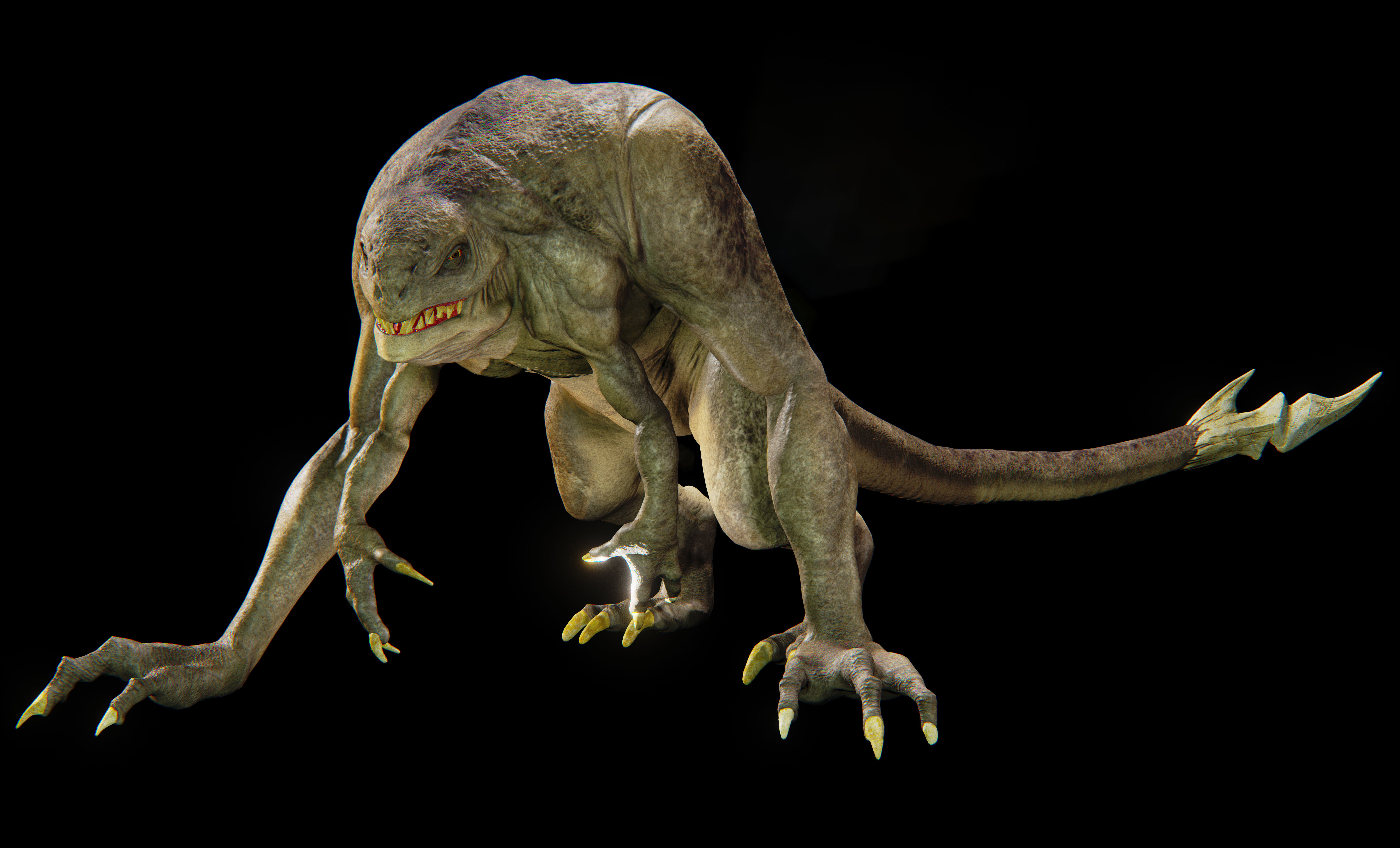 sci fi creature 1 Low-poly 3D model_1