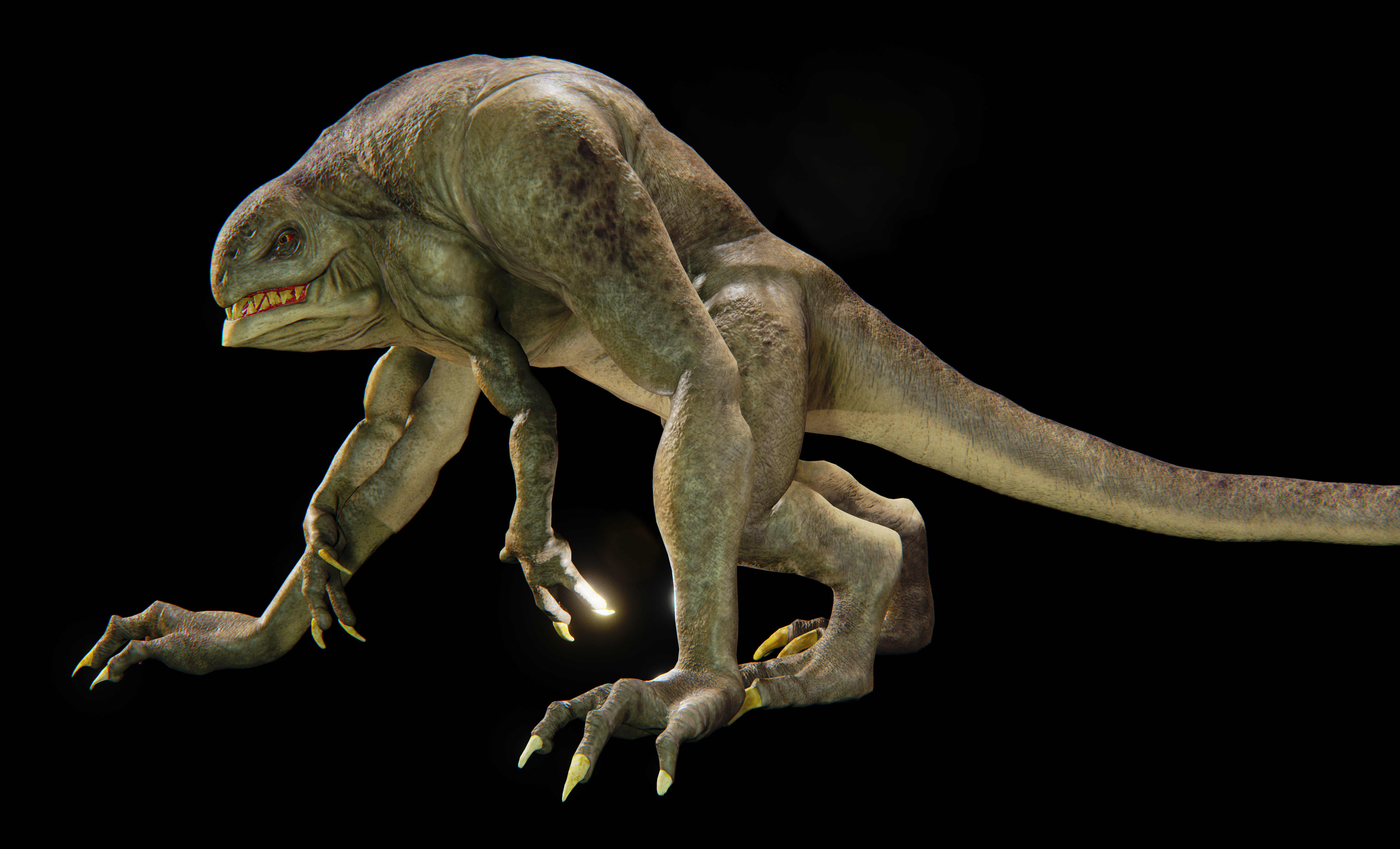 sci fi creature 1 Low-poly 3D model_2