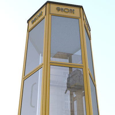 Phone box 3D model_2