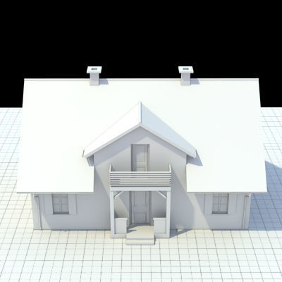 single family house 3D model_3