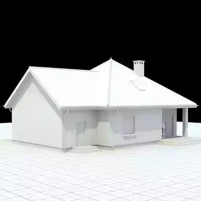 Single family house 3D model