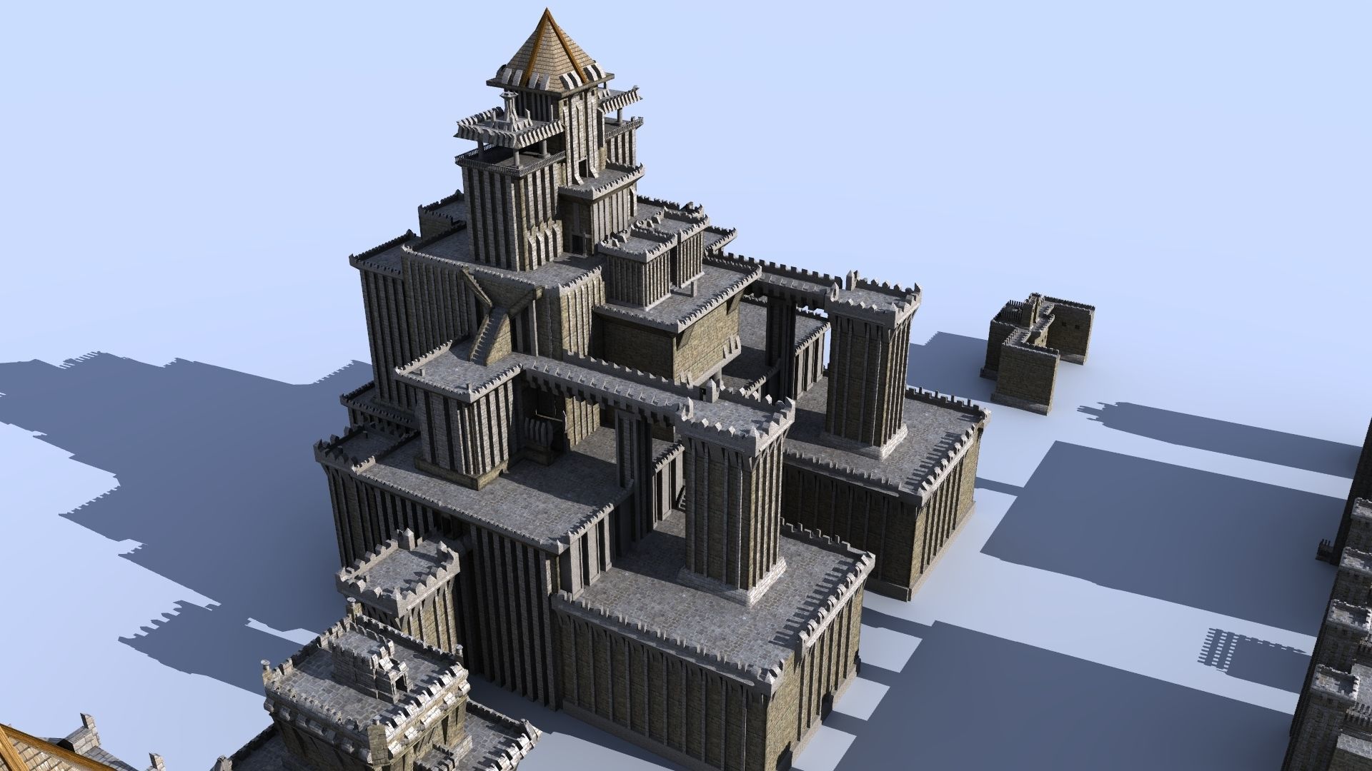 Medieval Castle Pack 3D model_13