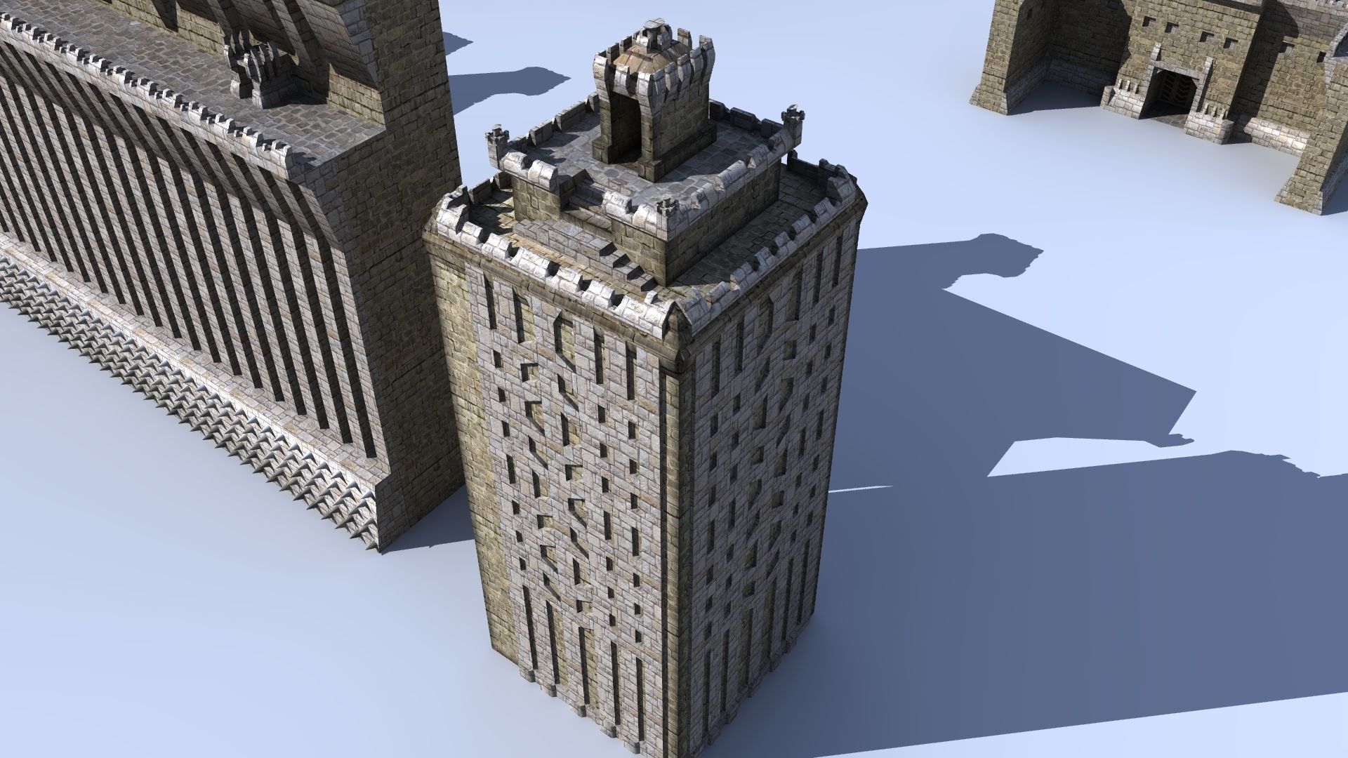 Medieval Castle Pack 3D model_6