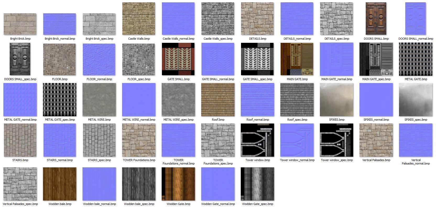 Medieval Castle Pack 3D model_17