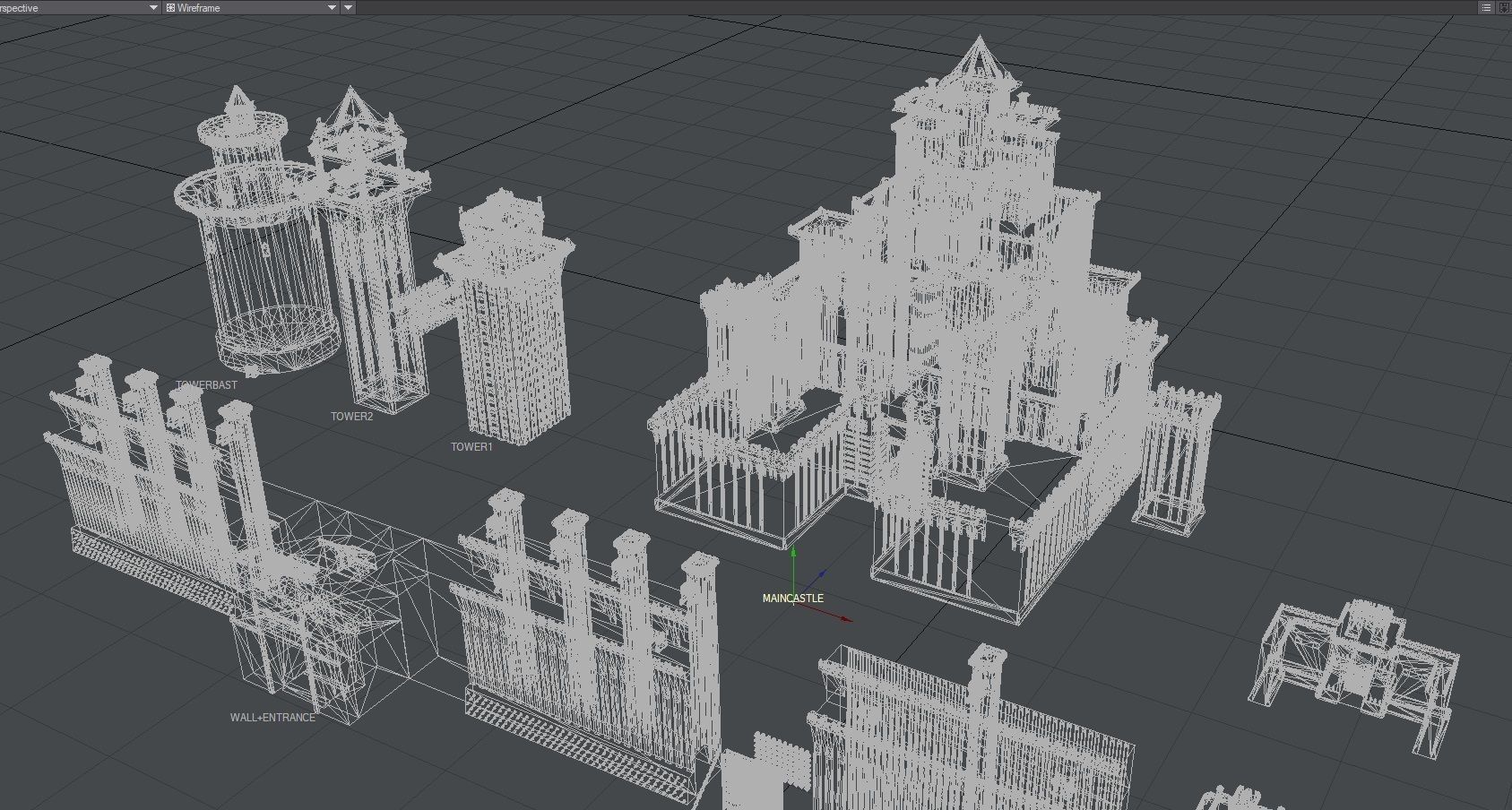 Medieval Castle Pack 3D model_14