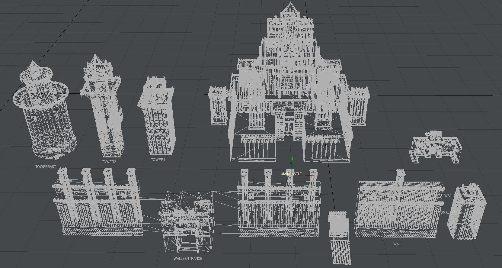 Medieval Castle Pack 3D model_15