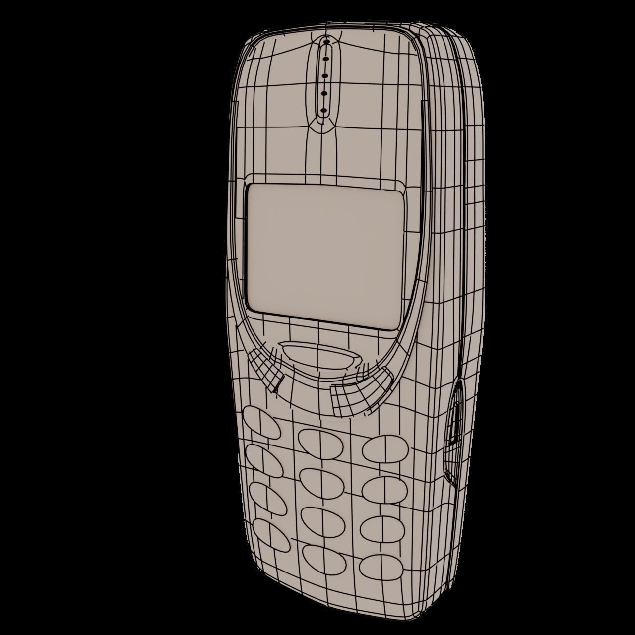 Nokia 3310 3D model_7
