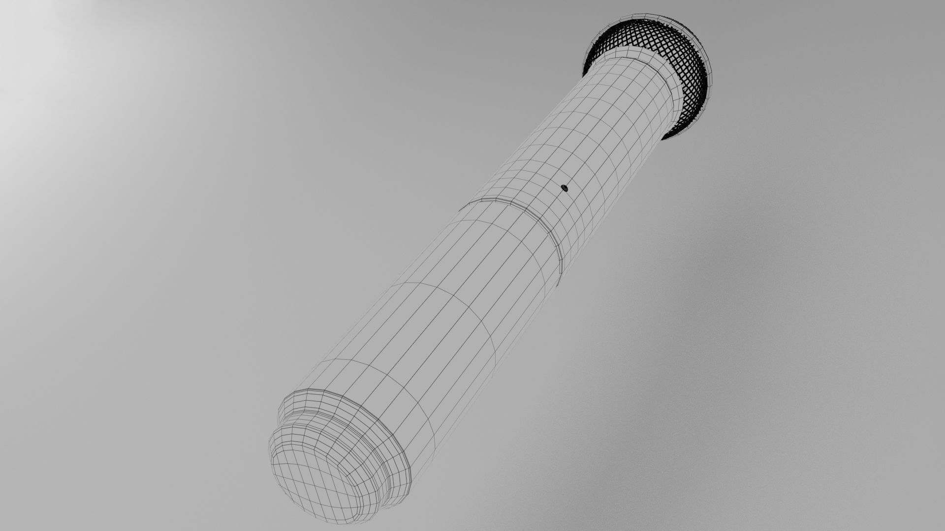 Microphone Shure beta 58A Wireless Low-poly 3D model_8