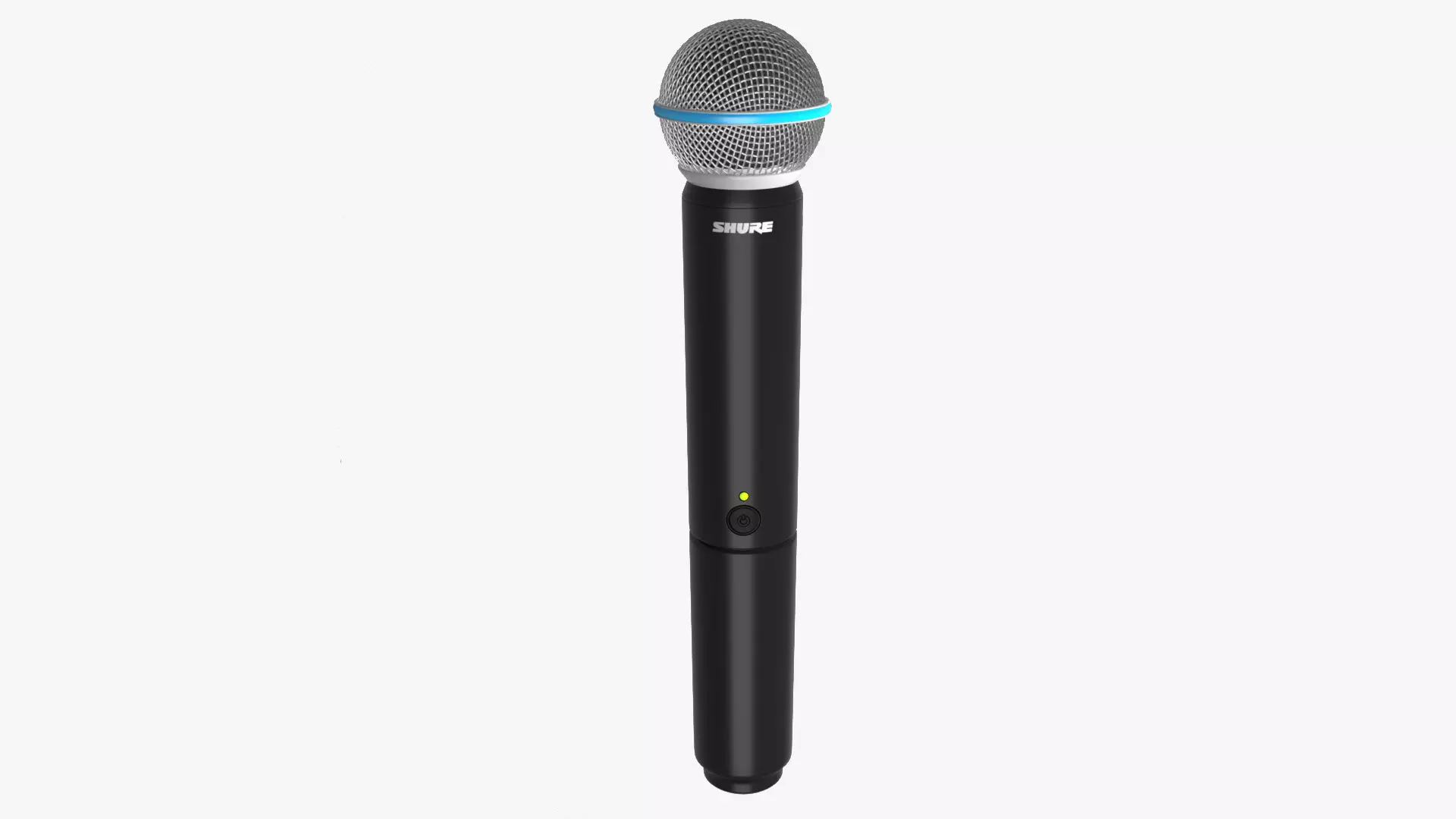 Microphone Shure beta 58A Wireless Low-poly 3D model_0