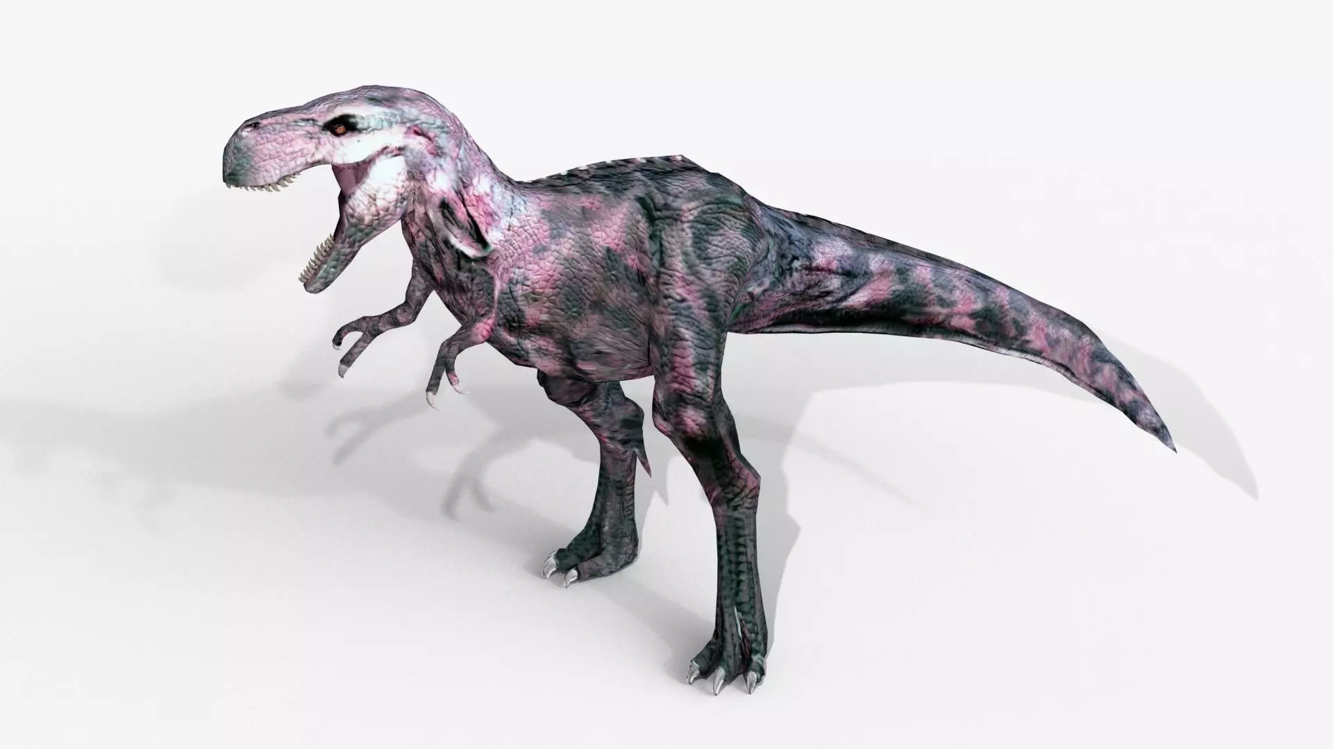Raptor T-Rex Hybrid Dinosaur Low-poly 3D model_0