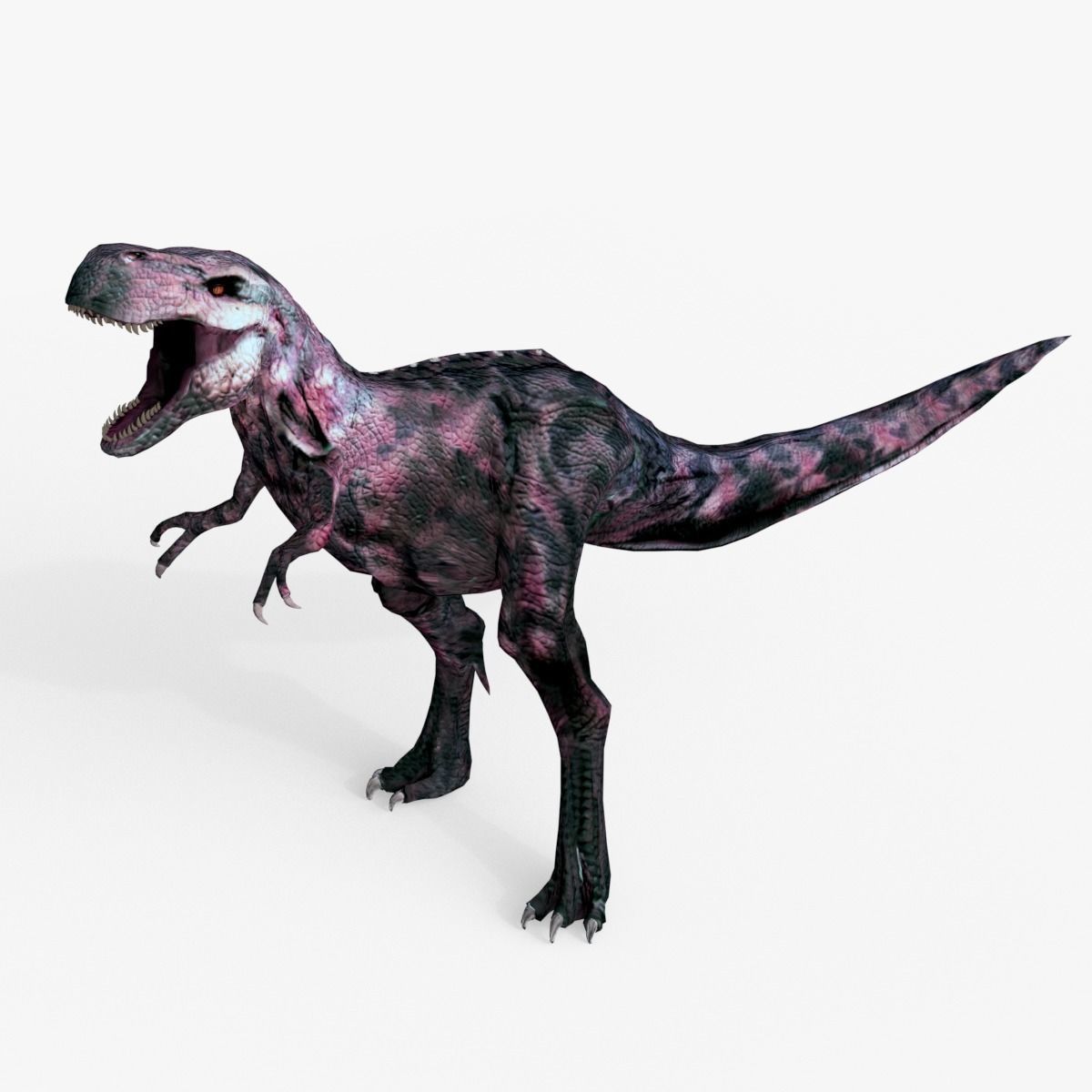 Raptor T-Rex Hybrid Dinosaur Low-poly 3D model_1