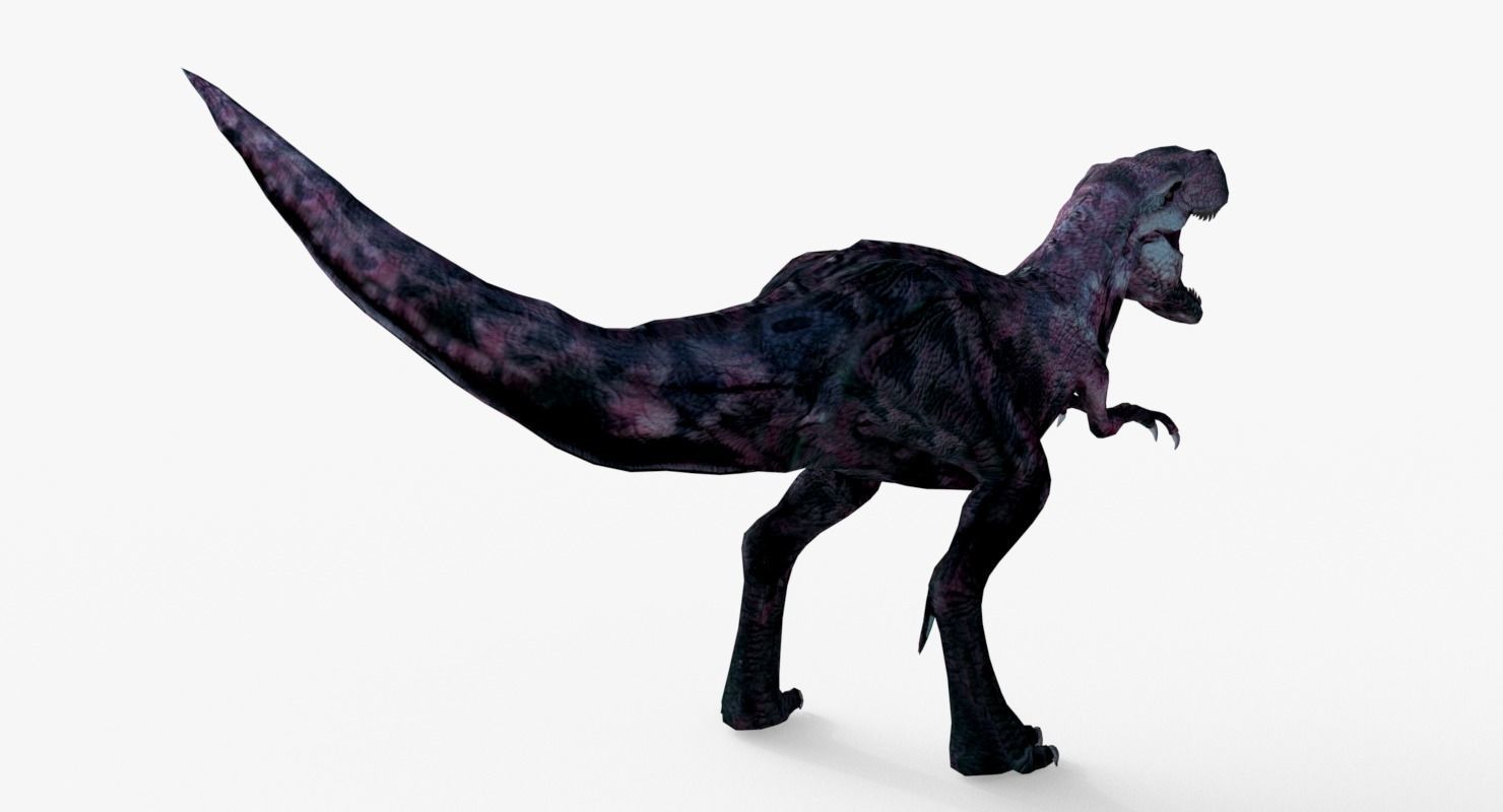 Raptor T-Rex Hybrid Dinosaur Low-poly 3D model_6