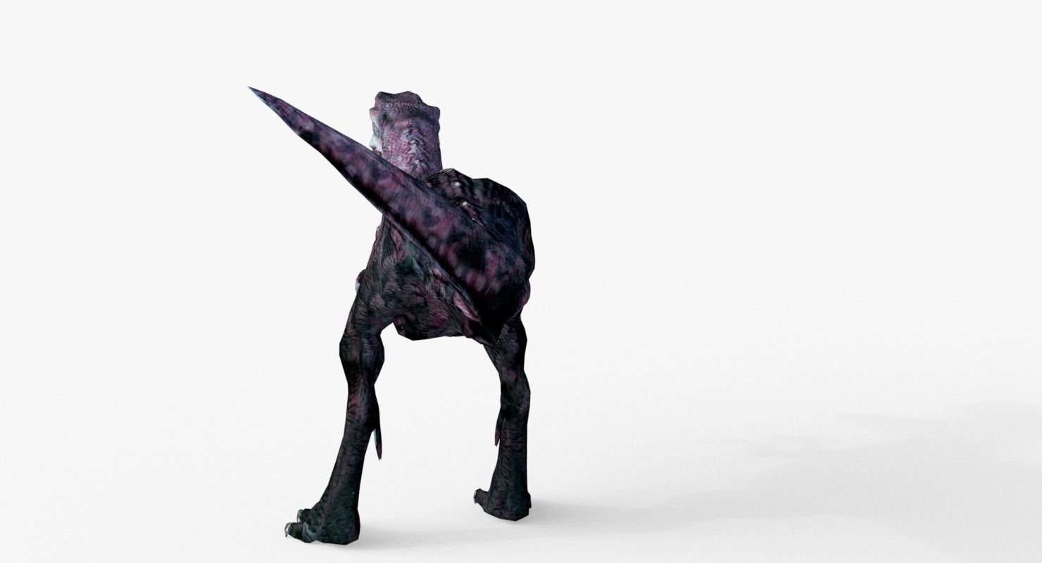 Raptor T-Rex Hybrid Dinosaur Low-poly 3D model_3