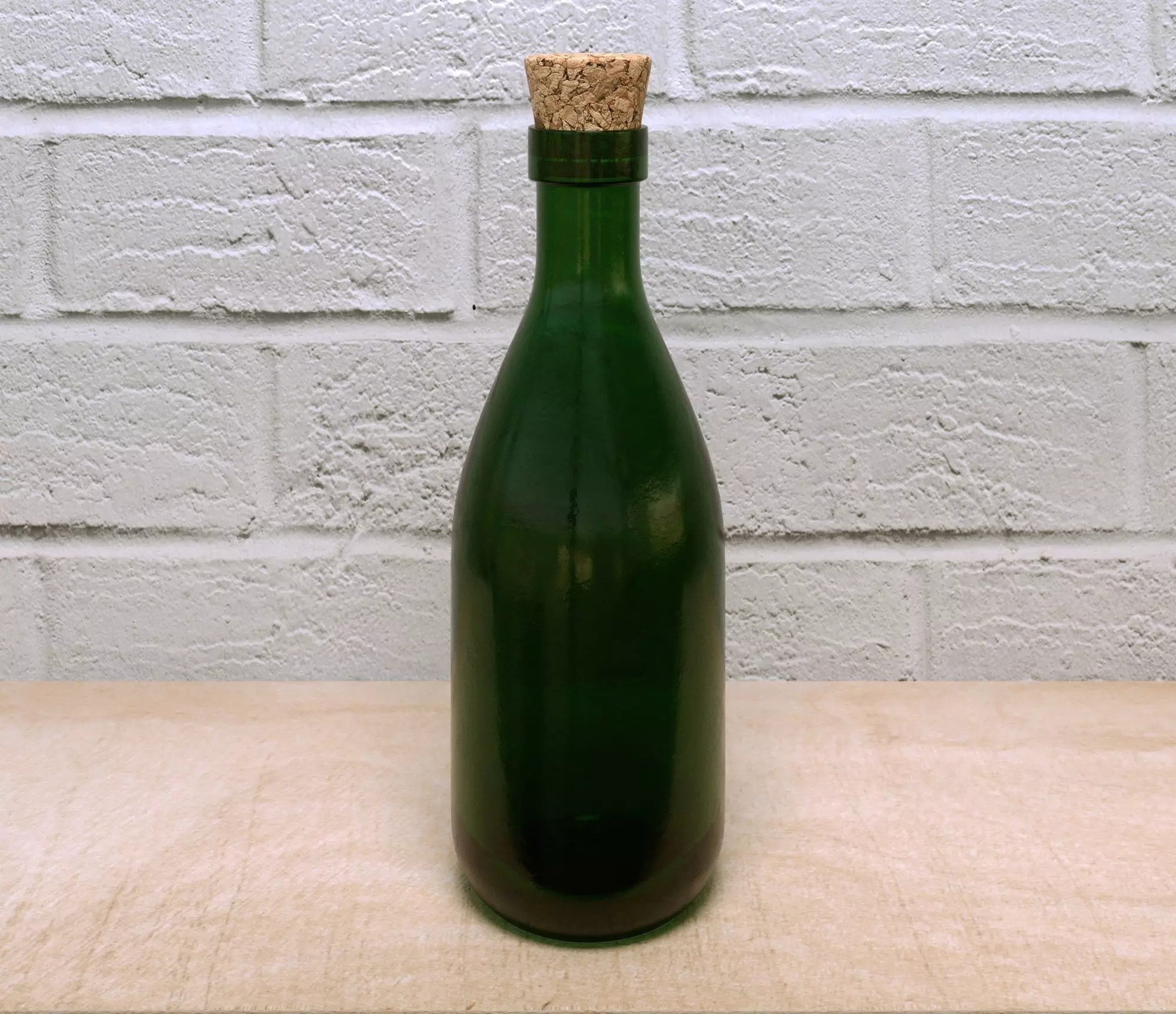 Wine Bottle Free low-poly 3D model_0
