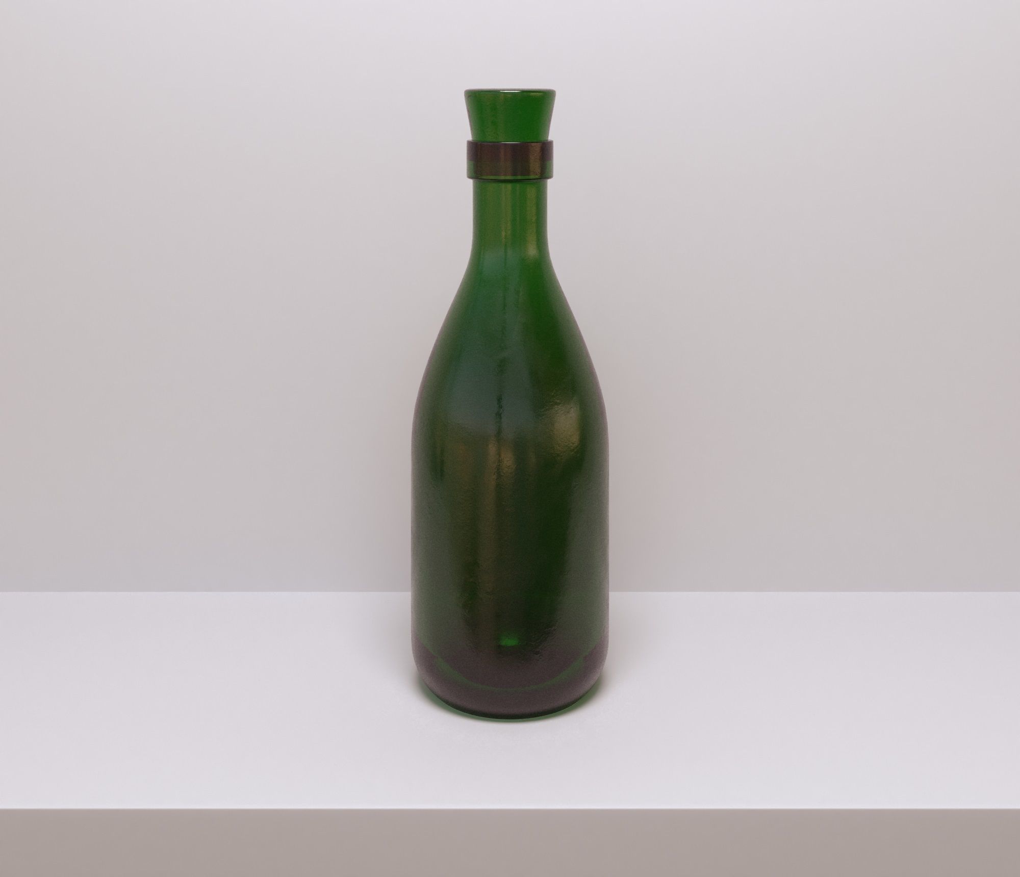Wine Bottle Free low-poly 3D model_3