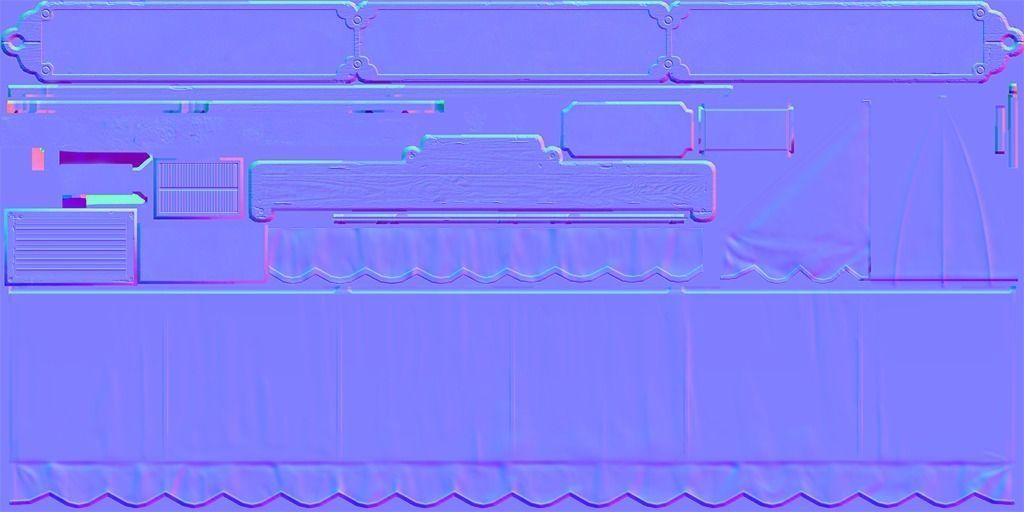 The building at Corner Low-poly 3D model_9