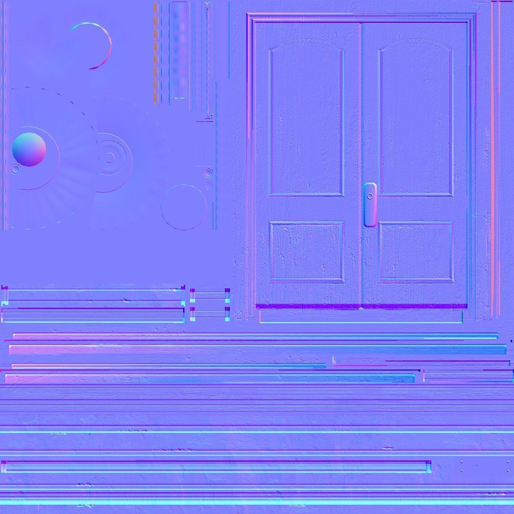 The building at Corner Low-poly 3D model_16