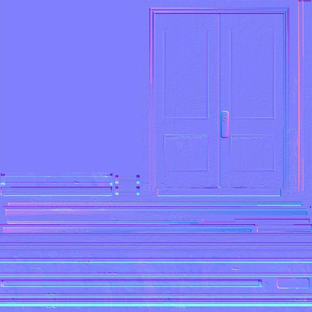 The building at Corner Low-poly 3D model_30