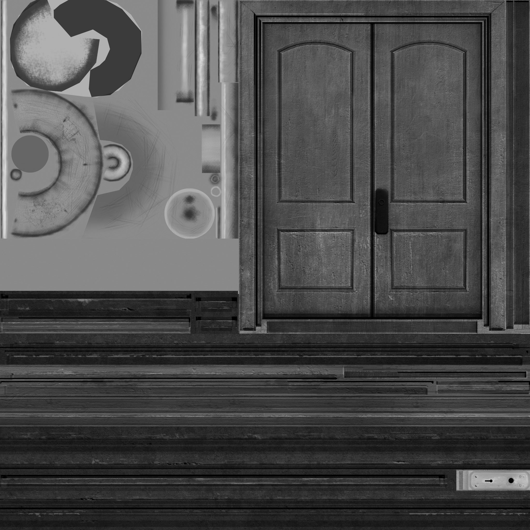 The building at Corner Low-poly 3D model_19