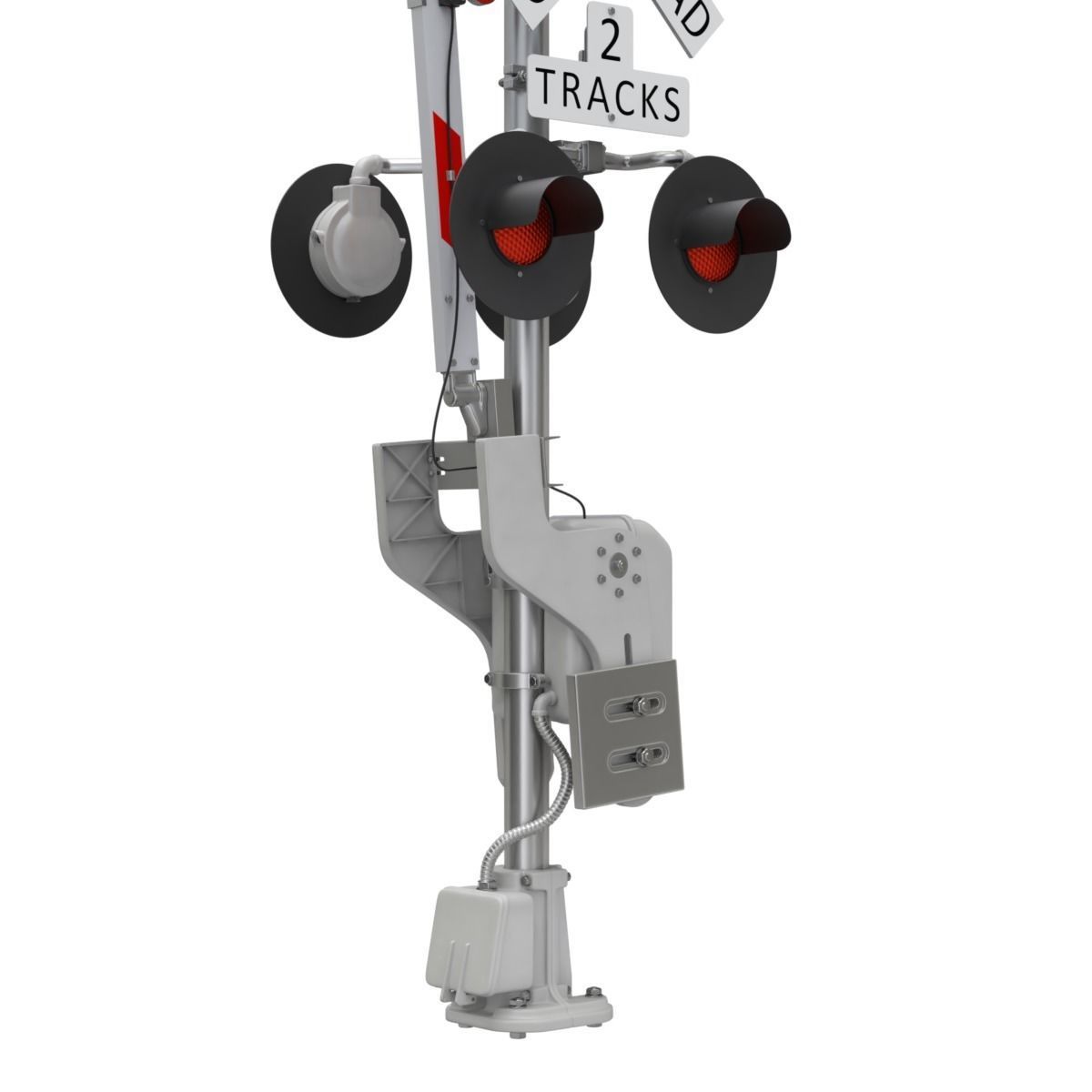 Railroad Crossing 3D model_11