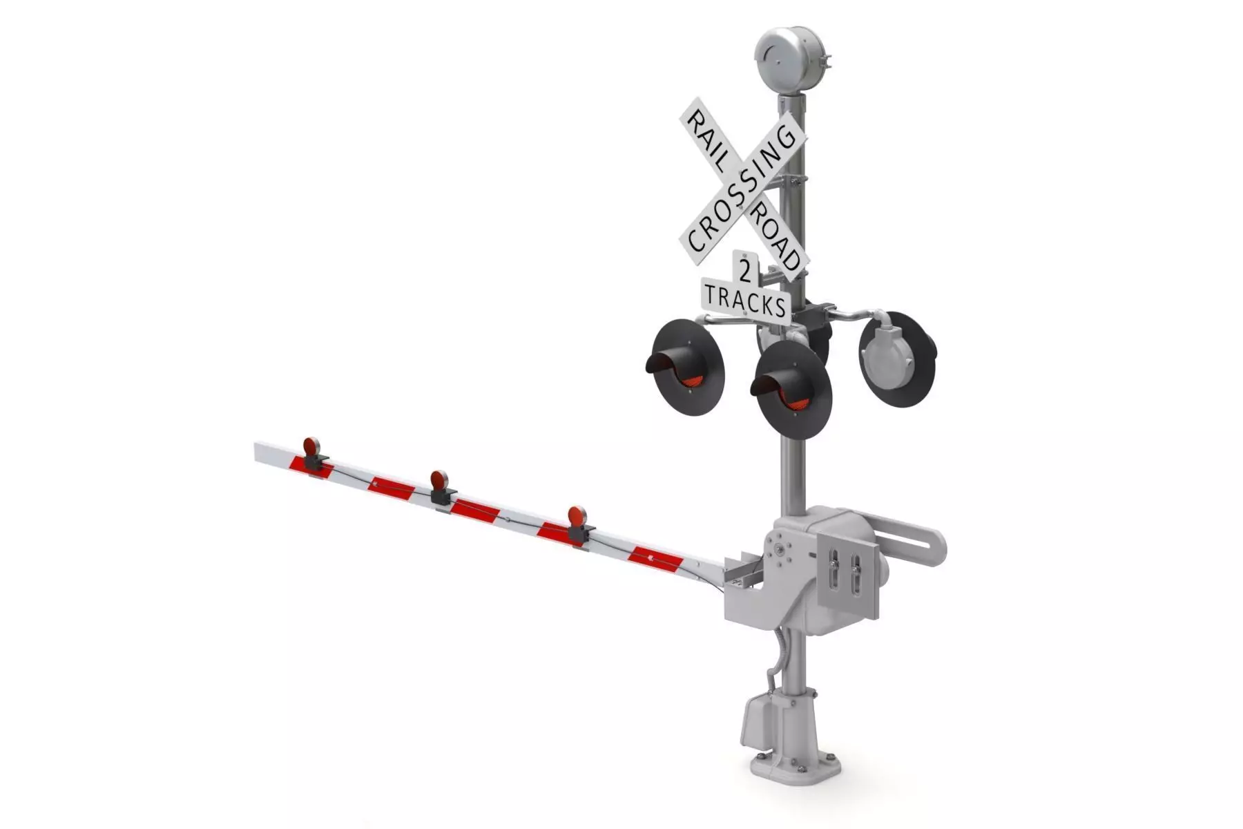 Railroad Crossing 3D model_0