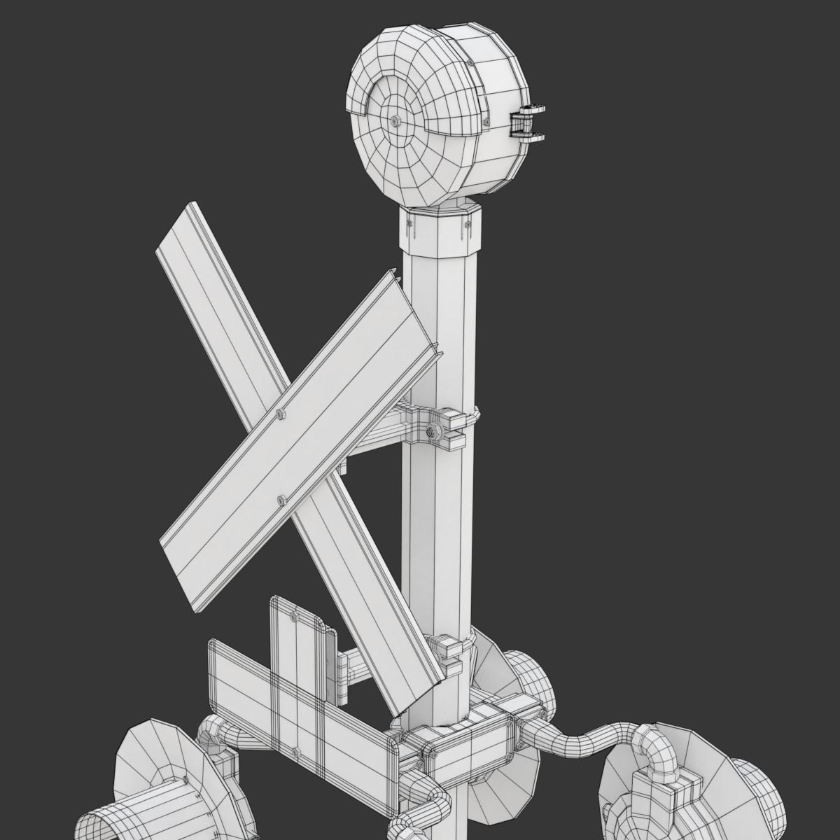 Railroad Crossing 3D model_25