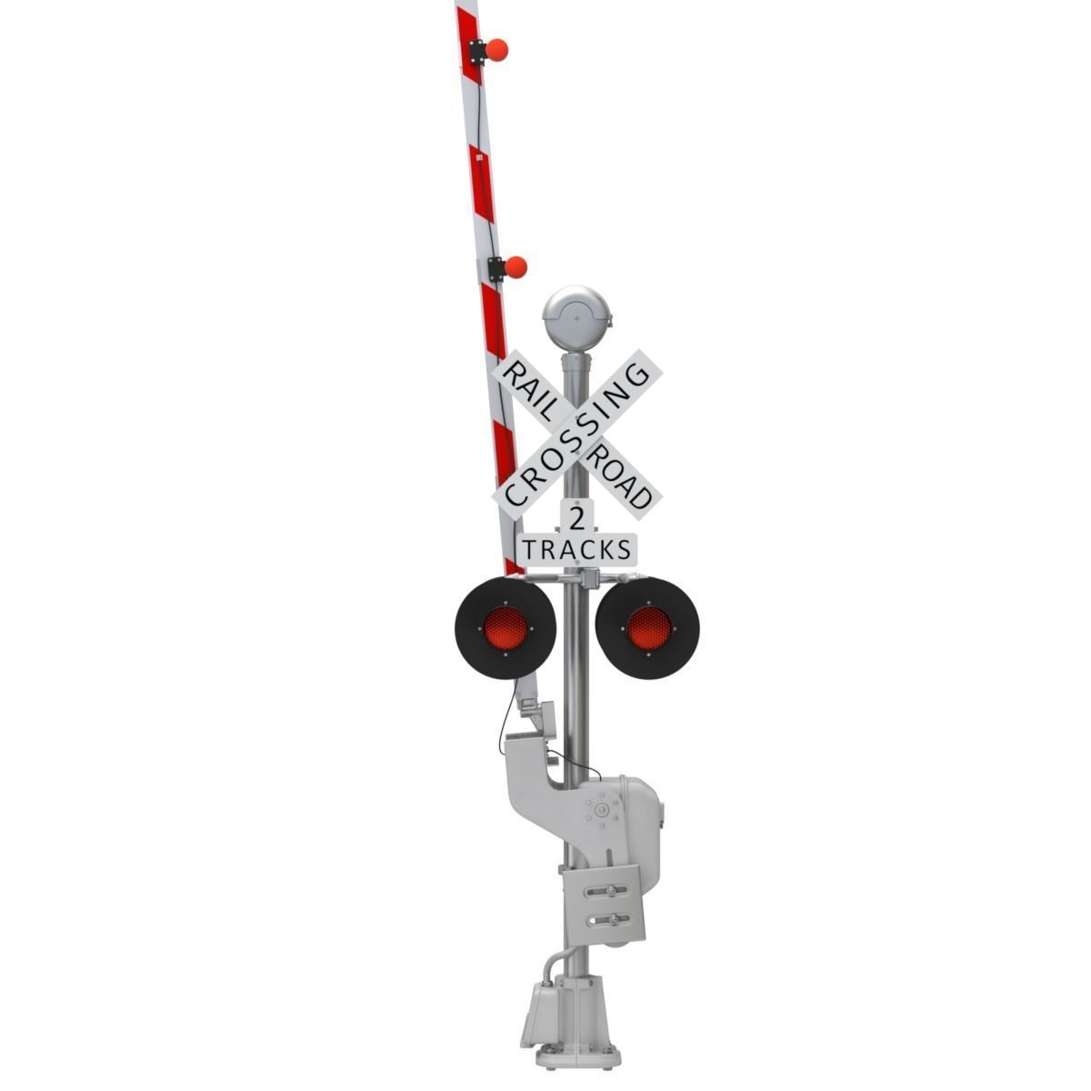 Railroad Crossing 3D model_9