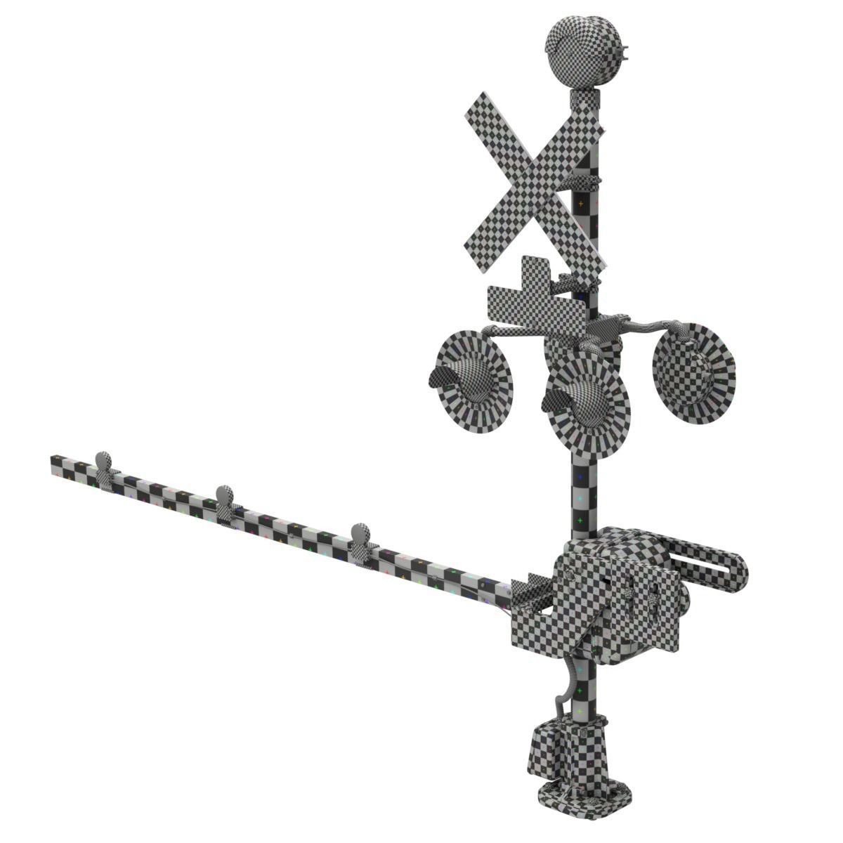 Railroad Crossing 3D model_13