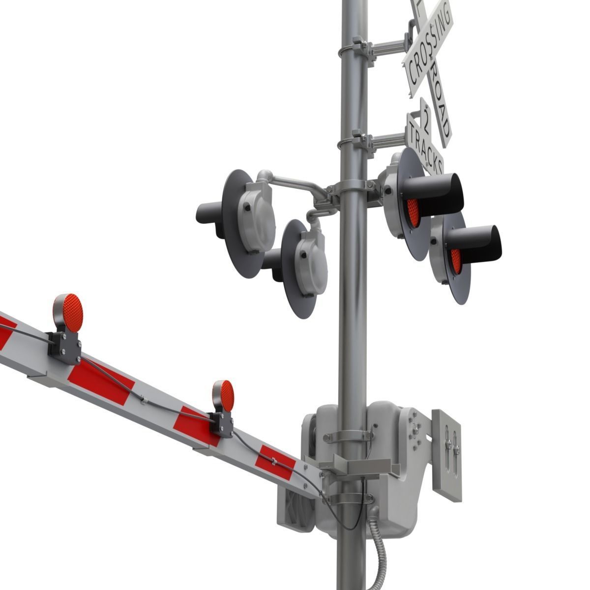 Railroad Crossing 3D model_8