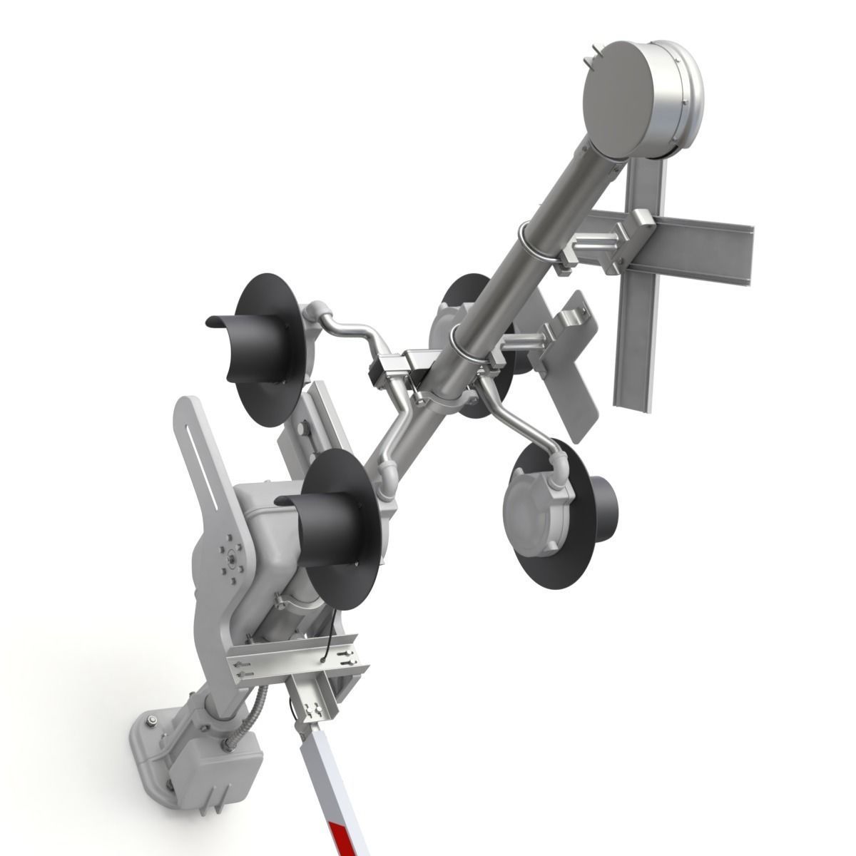 Railroad Crossing 3D model_5