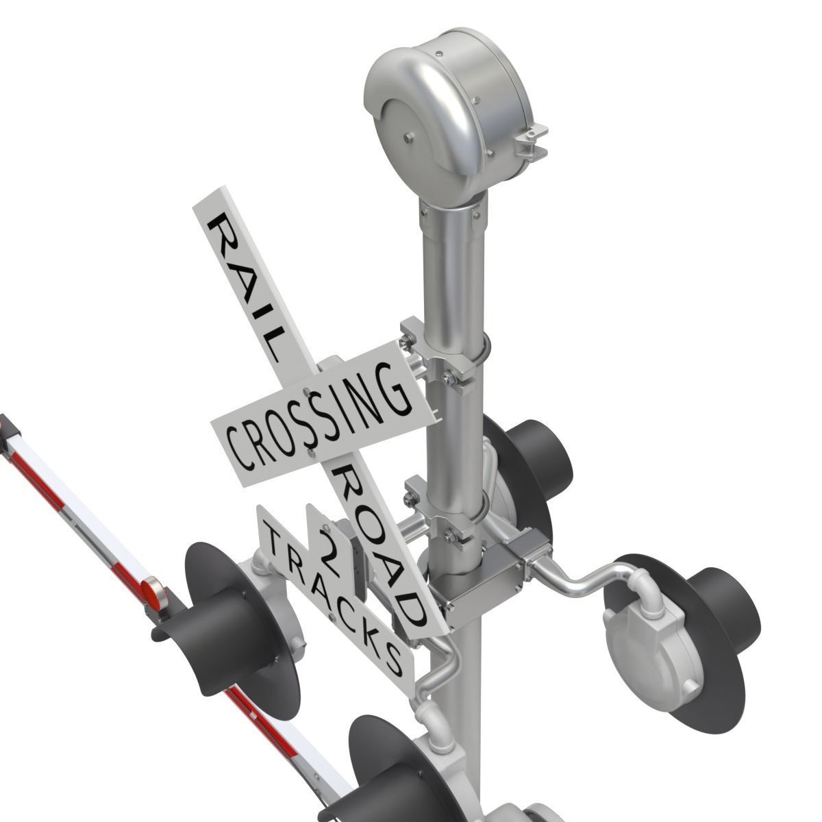Railroad Crossing 3D model_6
