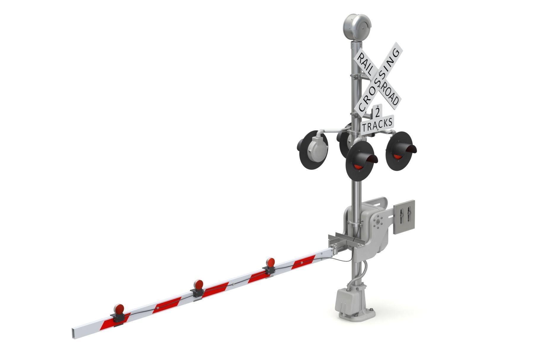 Railroad Crossing 3D model_1