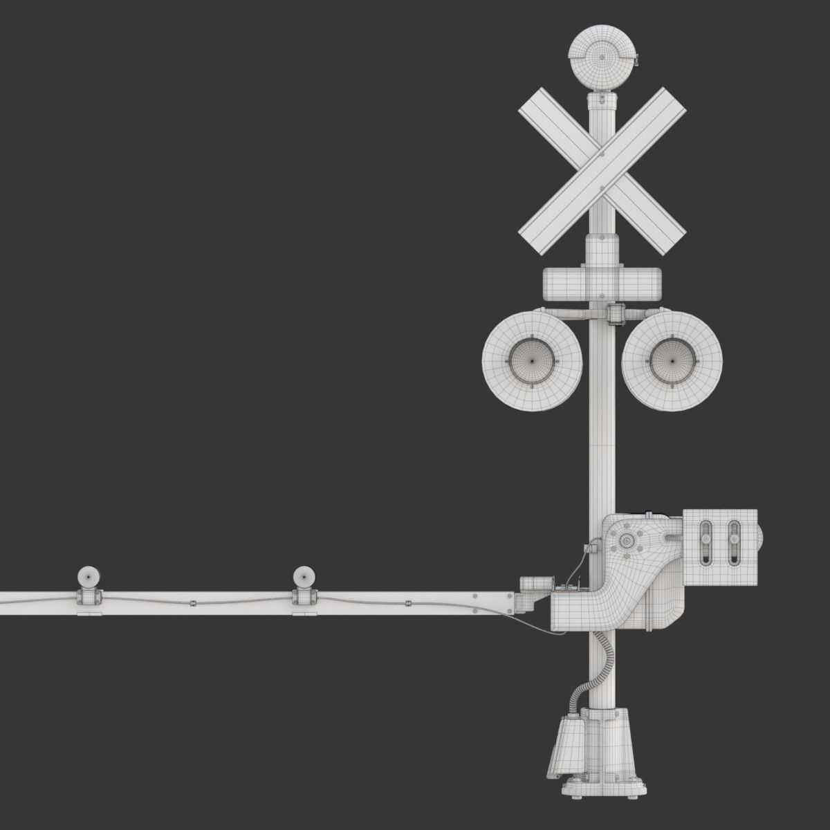 Railroad Crossing 3D model_33