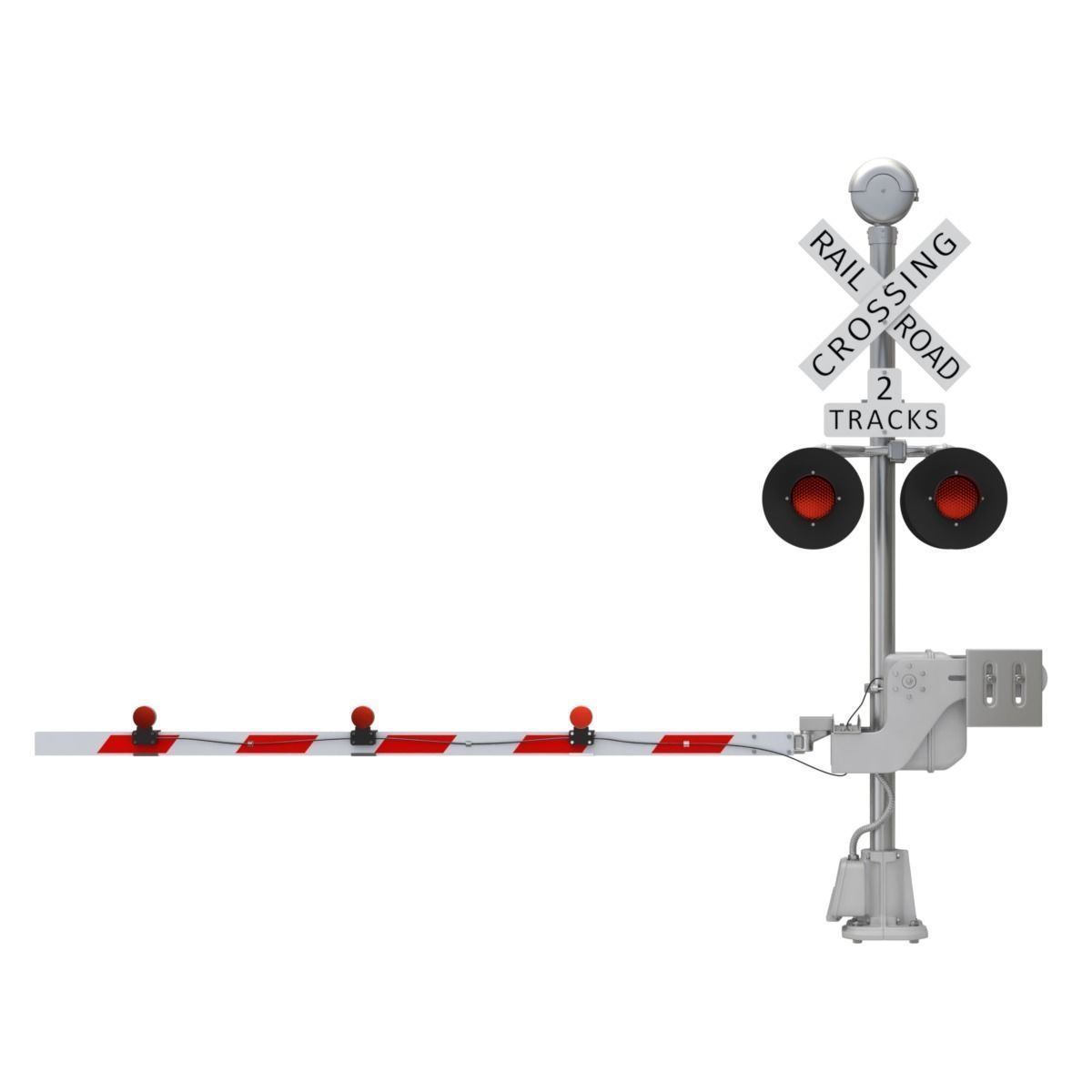 Railroad Crossing 3D model_10