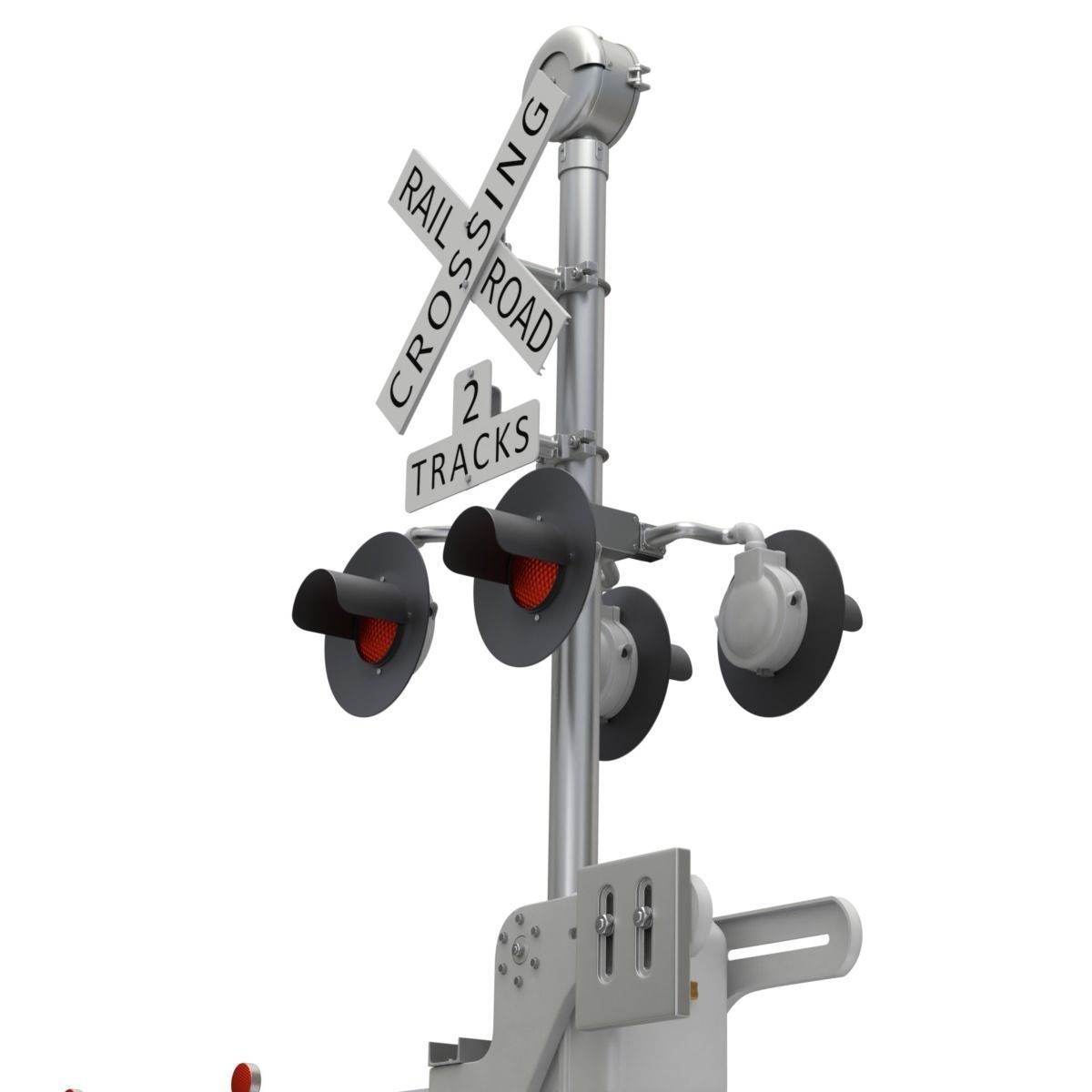 Railroad Crossing 3D model_7