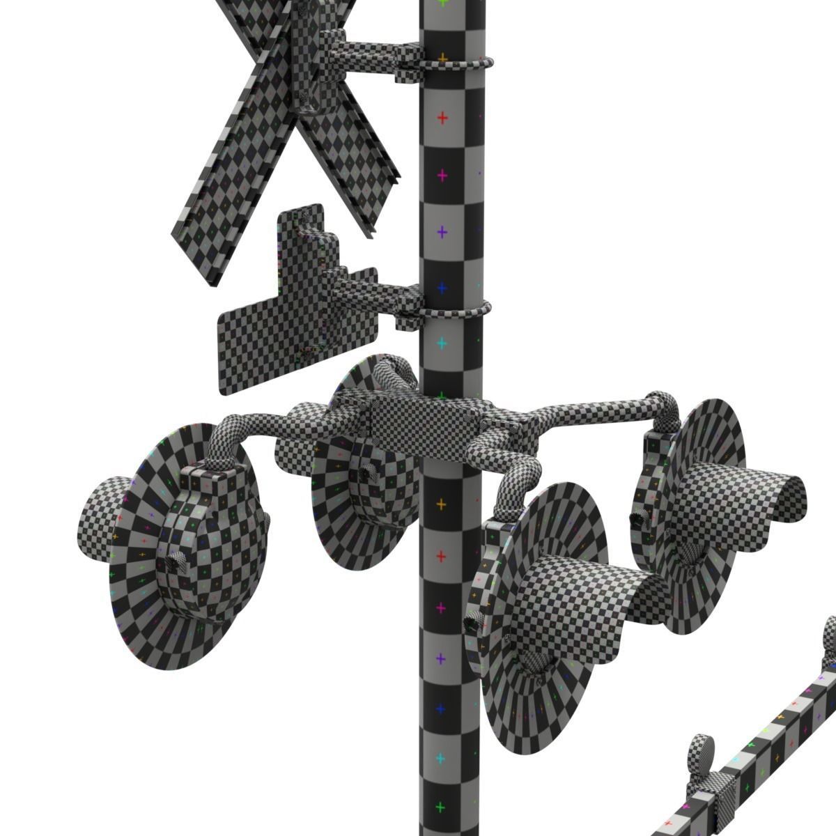 Railroad Crossing 3D model_14