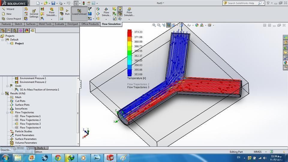 Flow simulation Free 3D model