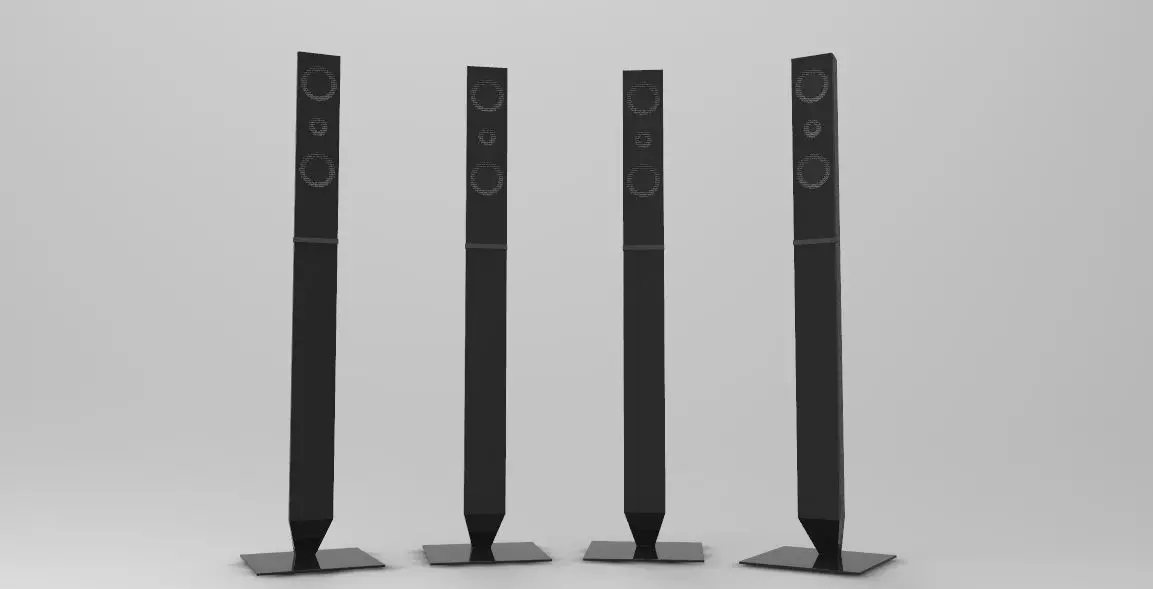 samsung home theater speaker  Free 3D model_0