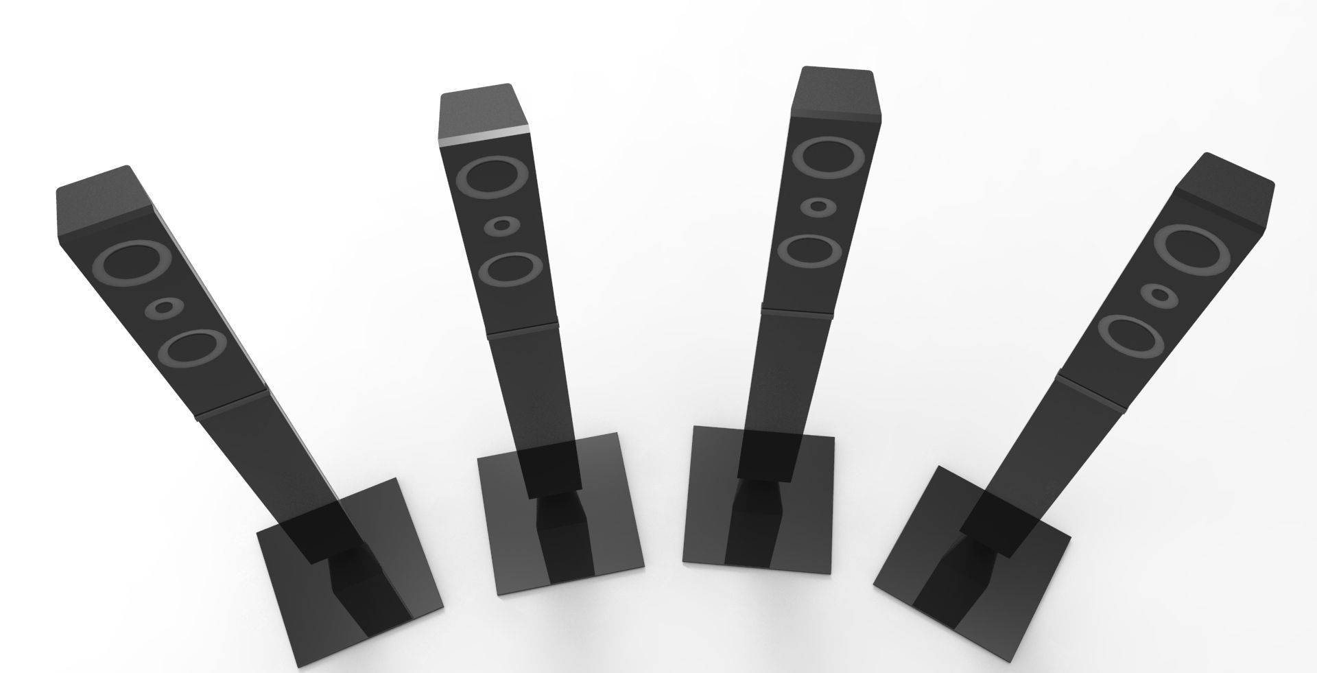 samsung home theater speaker  Free 3D model_4