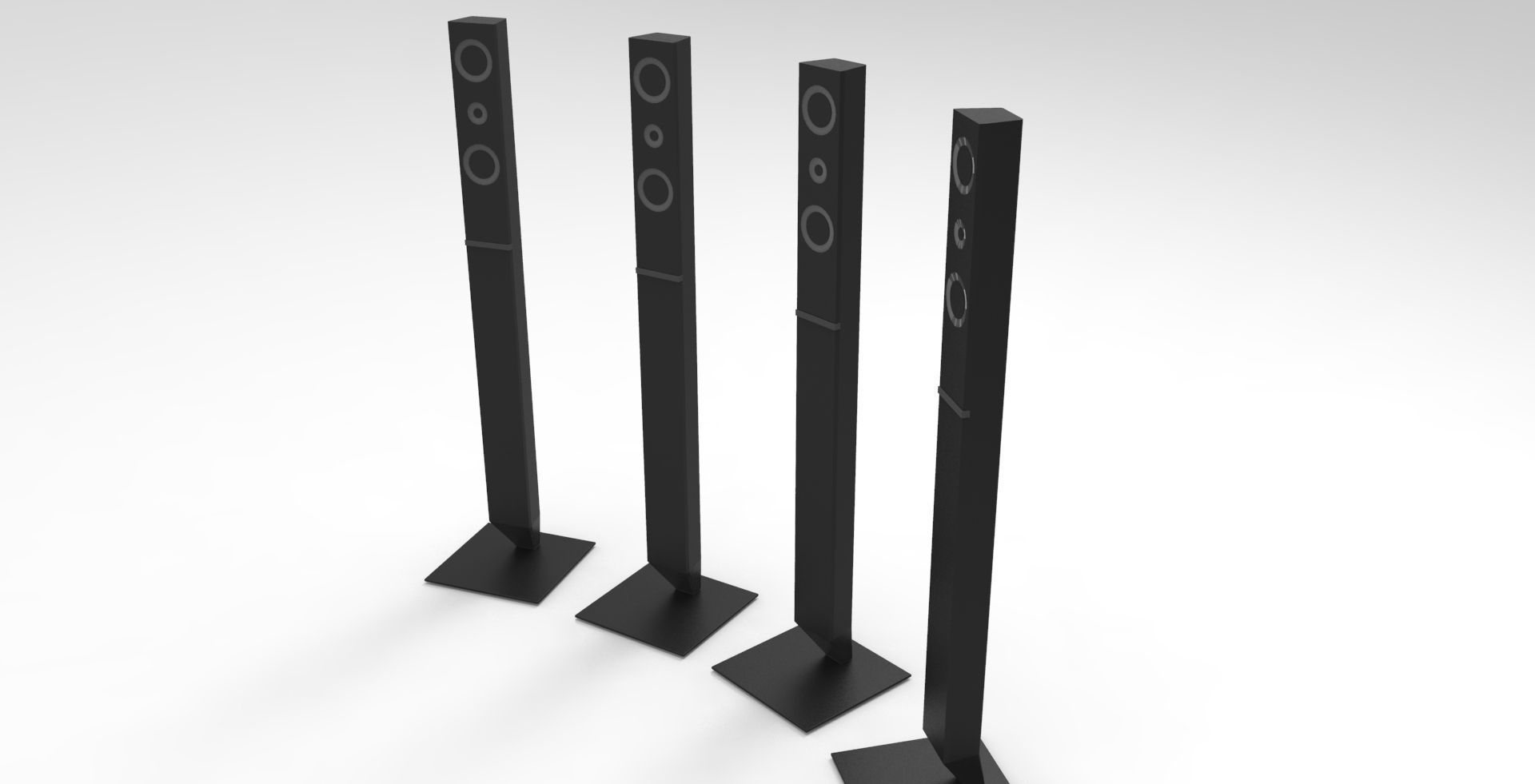 samsung home theater speaker  Free 3D model_5