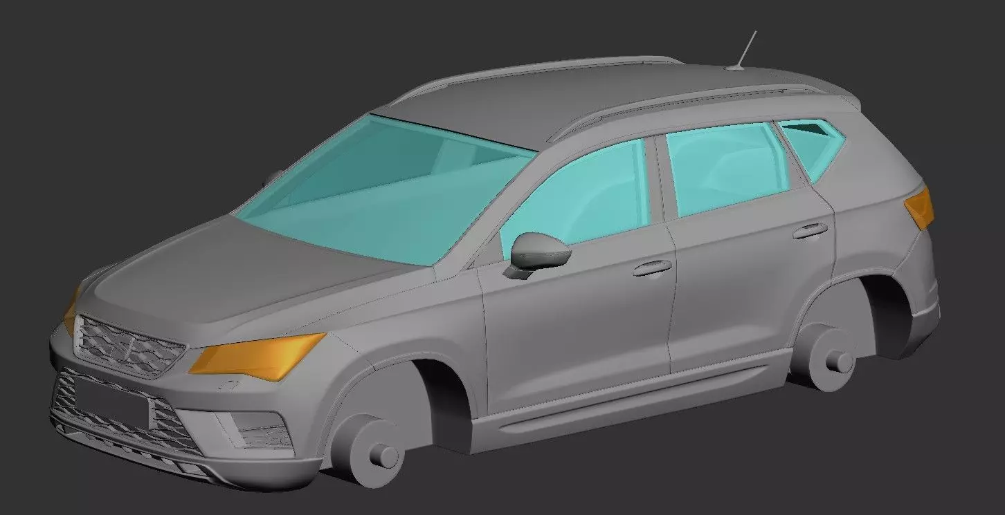 2017 Seat Ateca  3D print model_0