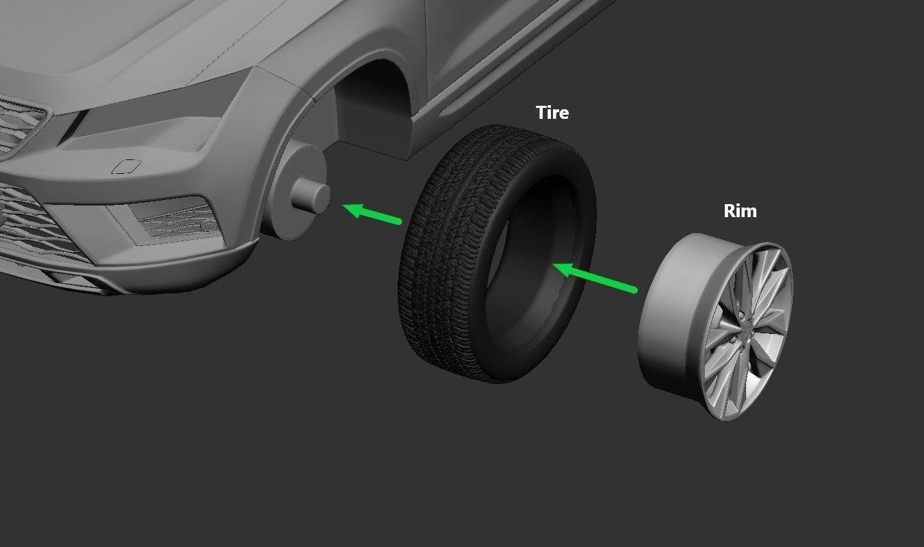 2017 Seat Ateca  3D print model_2