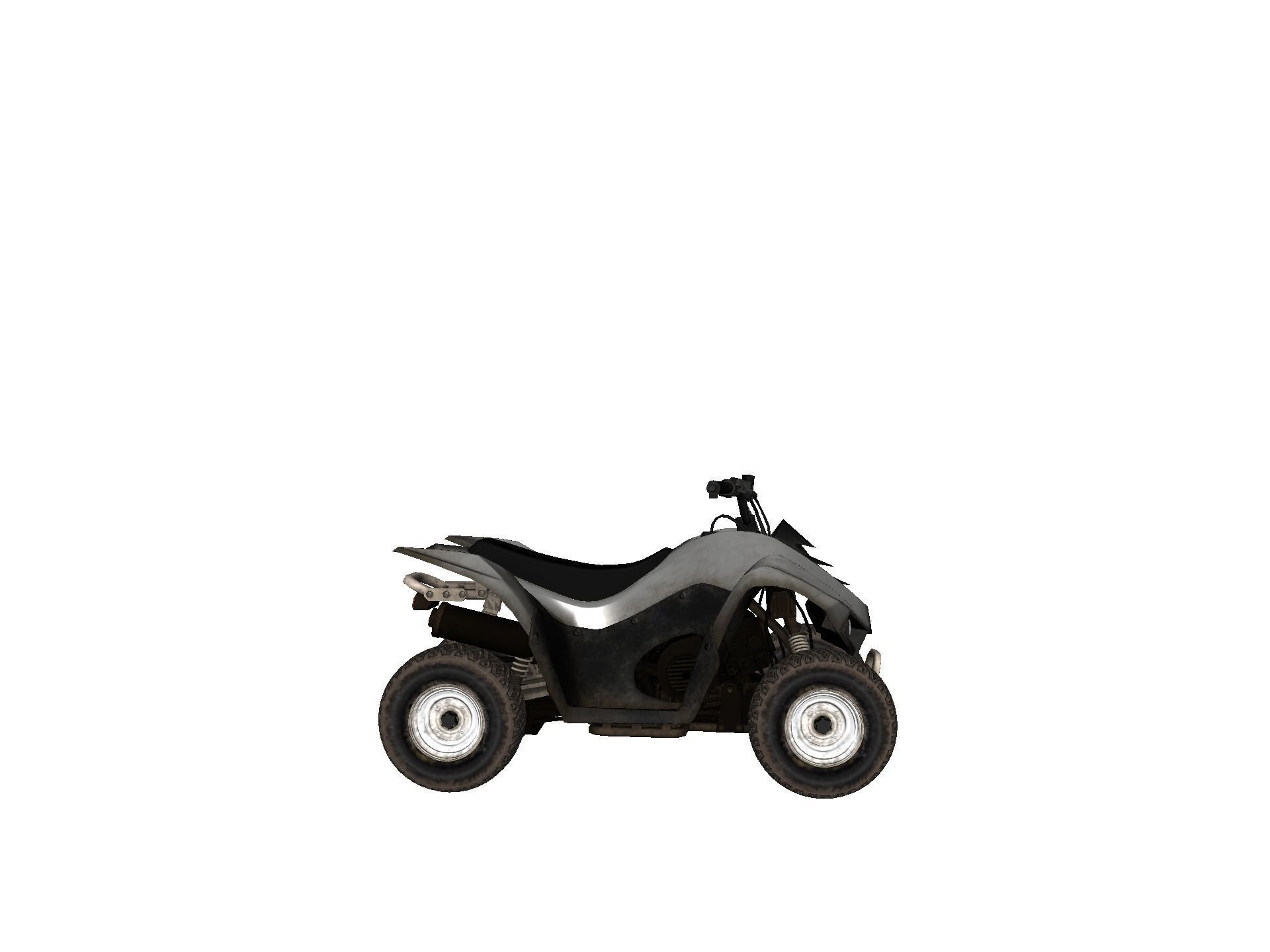 Vehicles - Motorbike Low-poly 3D model_14