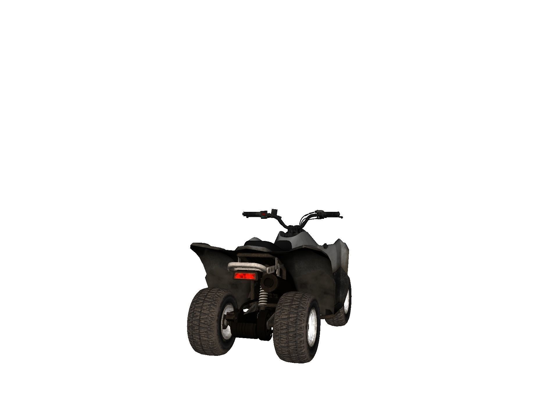 Vehicles - Motorbike Low-poly 3D model_8