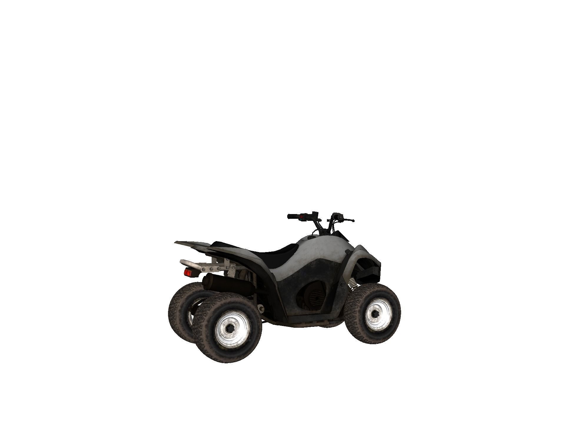 Vehicles - Motorbike Low-poly 3D model_12