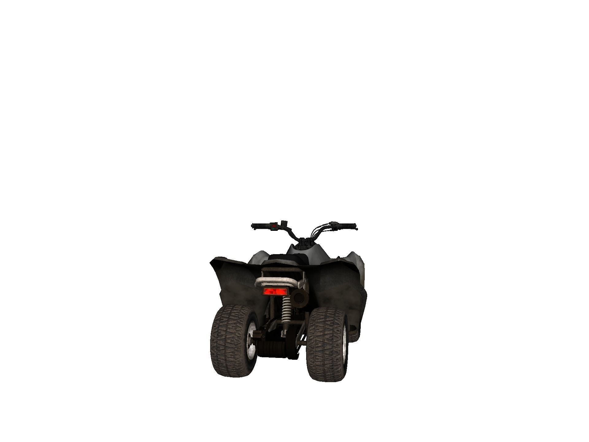 Vehicles - Motorbike Low-poly 3D model_7