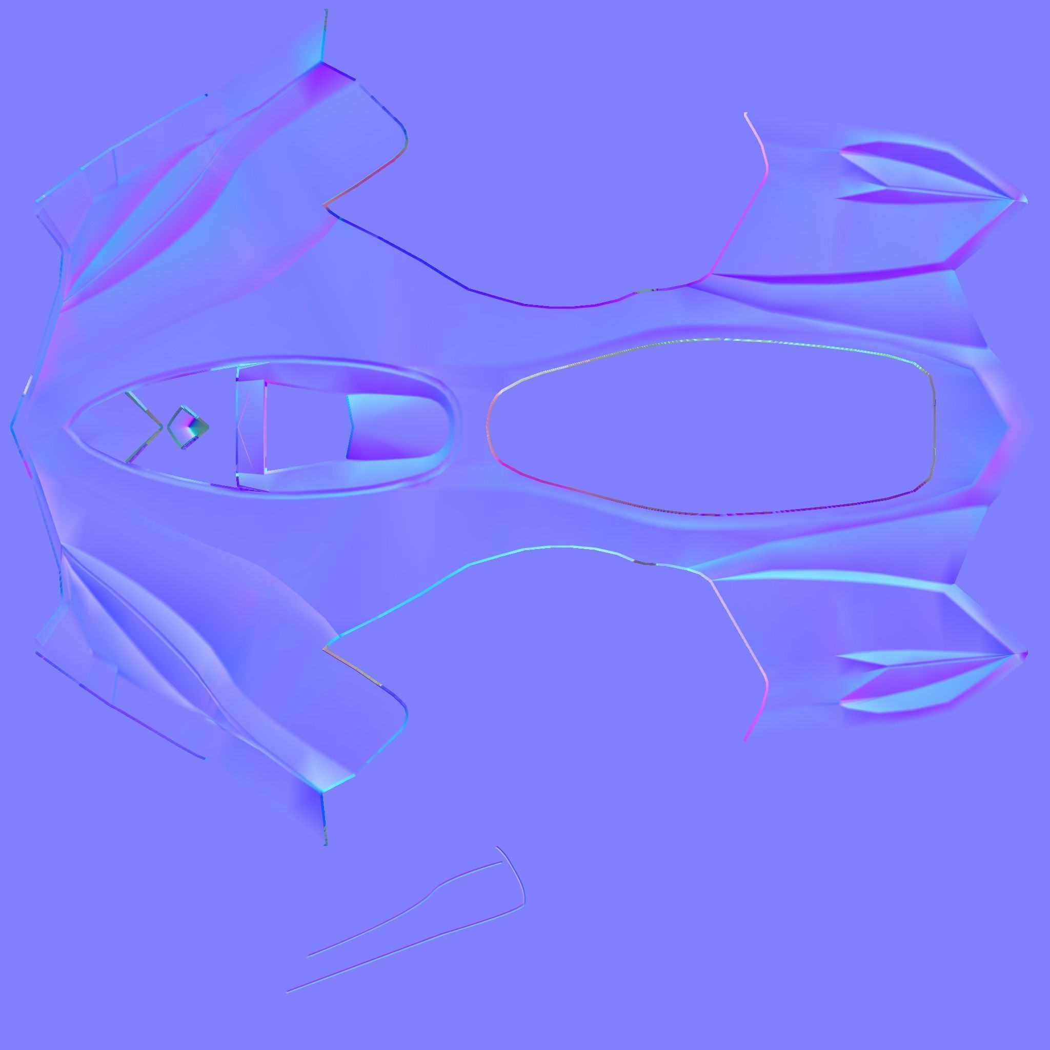 Vehicles - Motorbike Low-poly 3D model_57