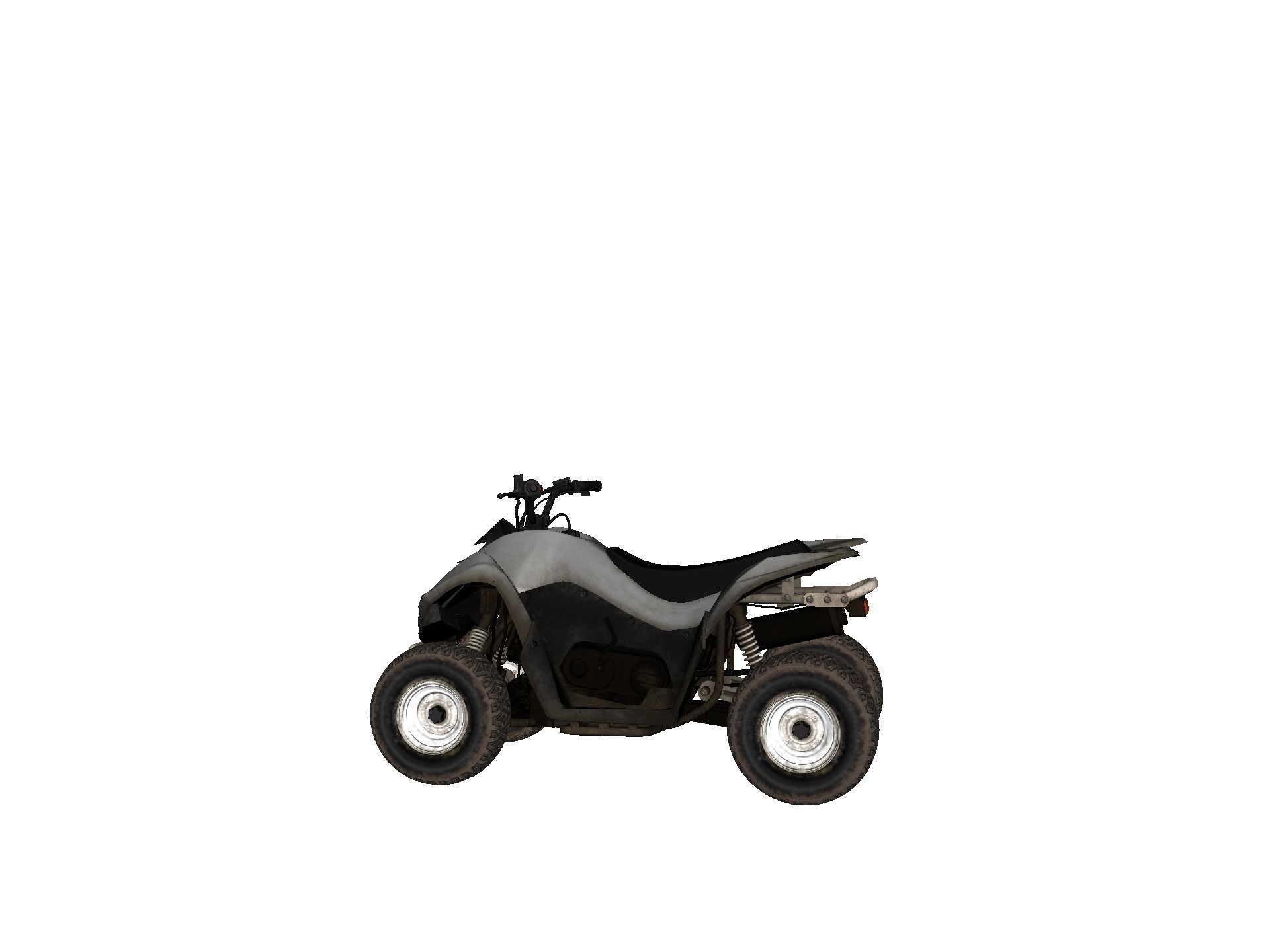 Vehicles - Motorbike Low-poly 3D model_25