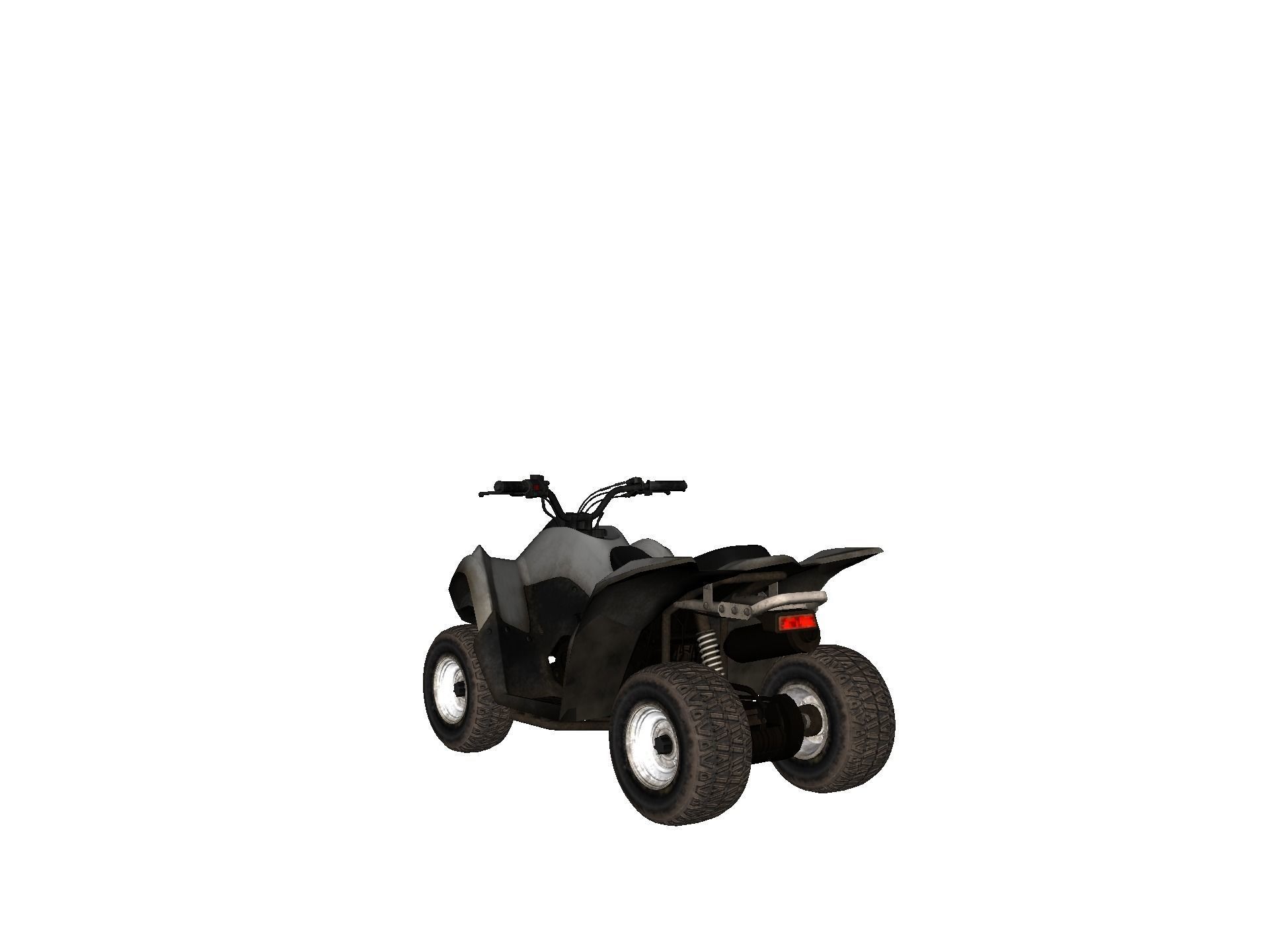 Vehicles - Motorbike Low-poly 3D model_28
