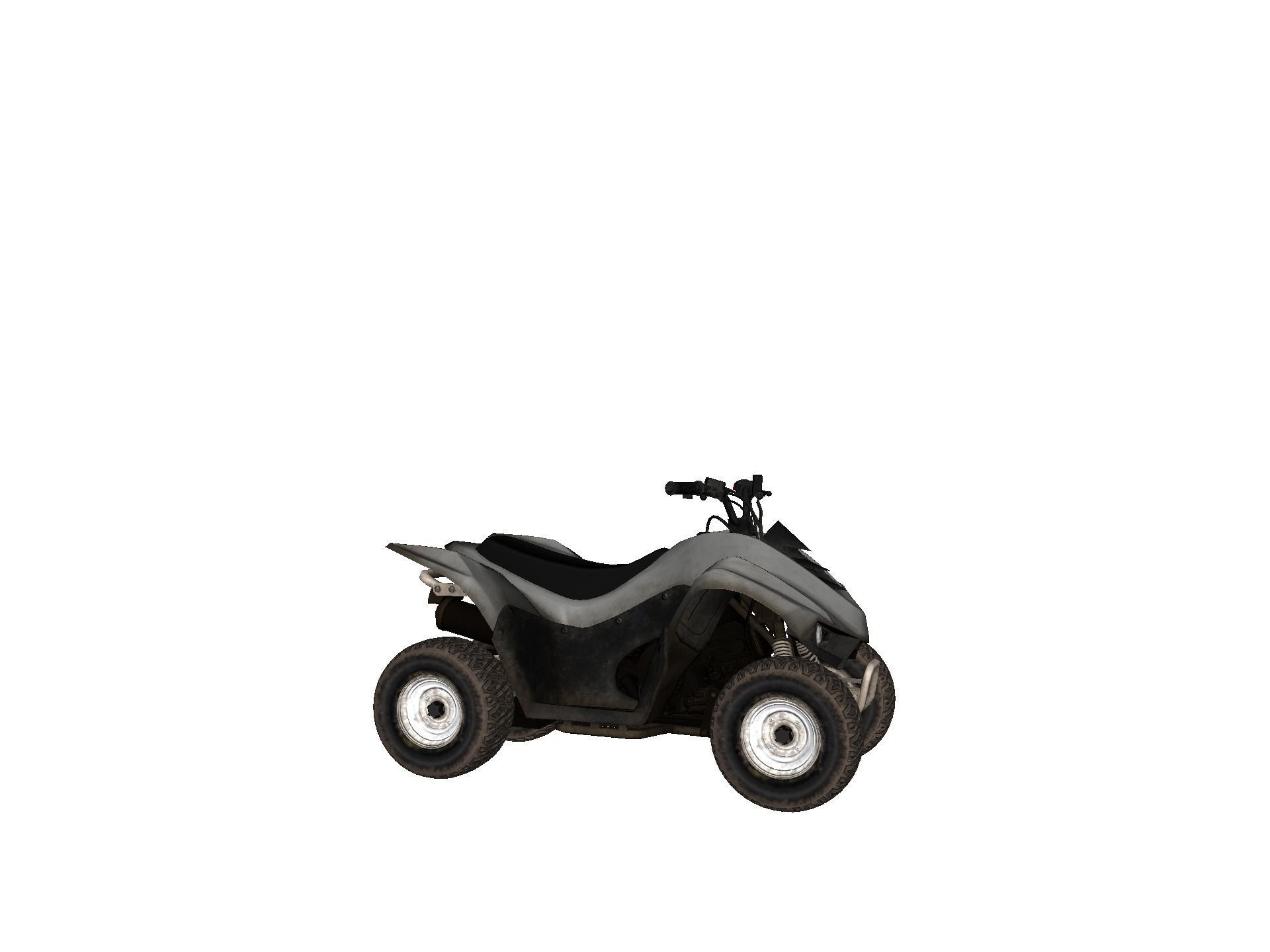 Vehicles - Motorbike Low-poly 3D model_15